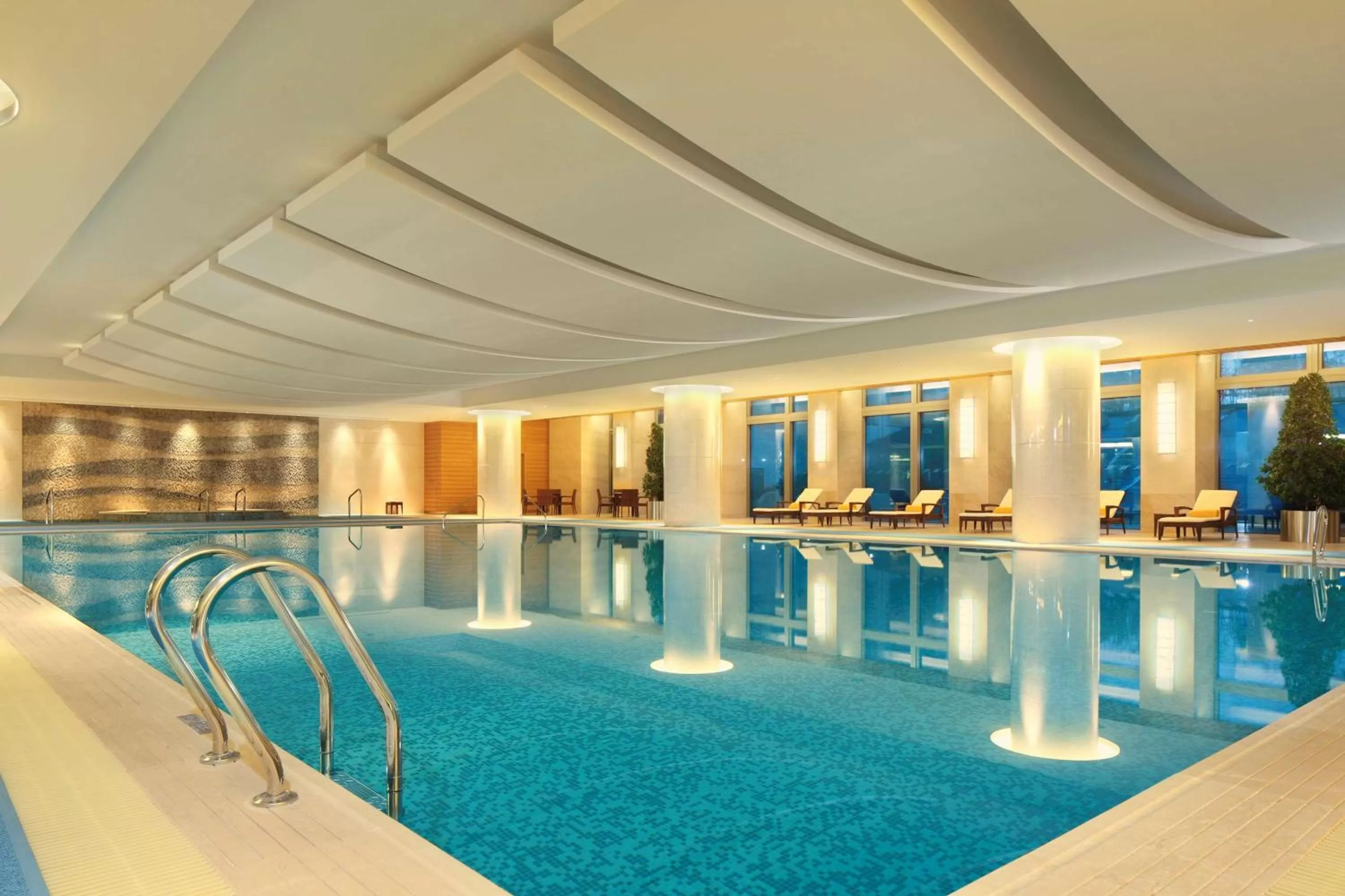 Pool view in DoubleTree by Hilton Hangzhou East