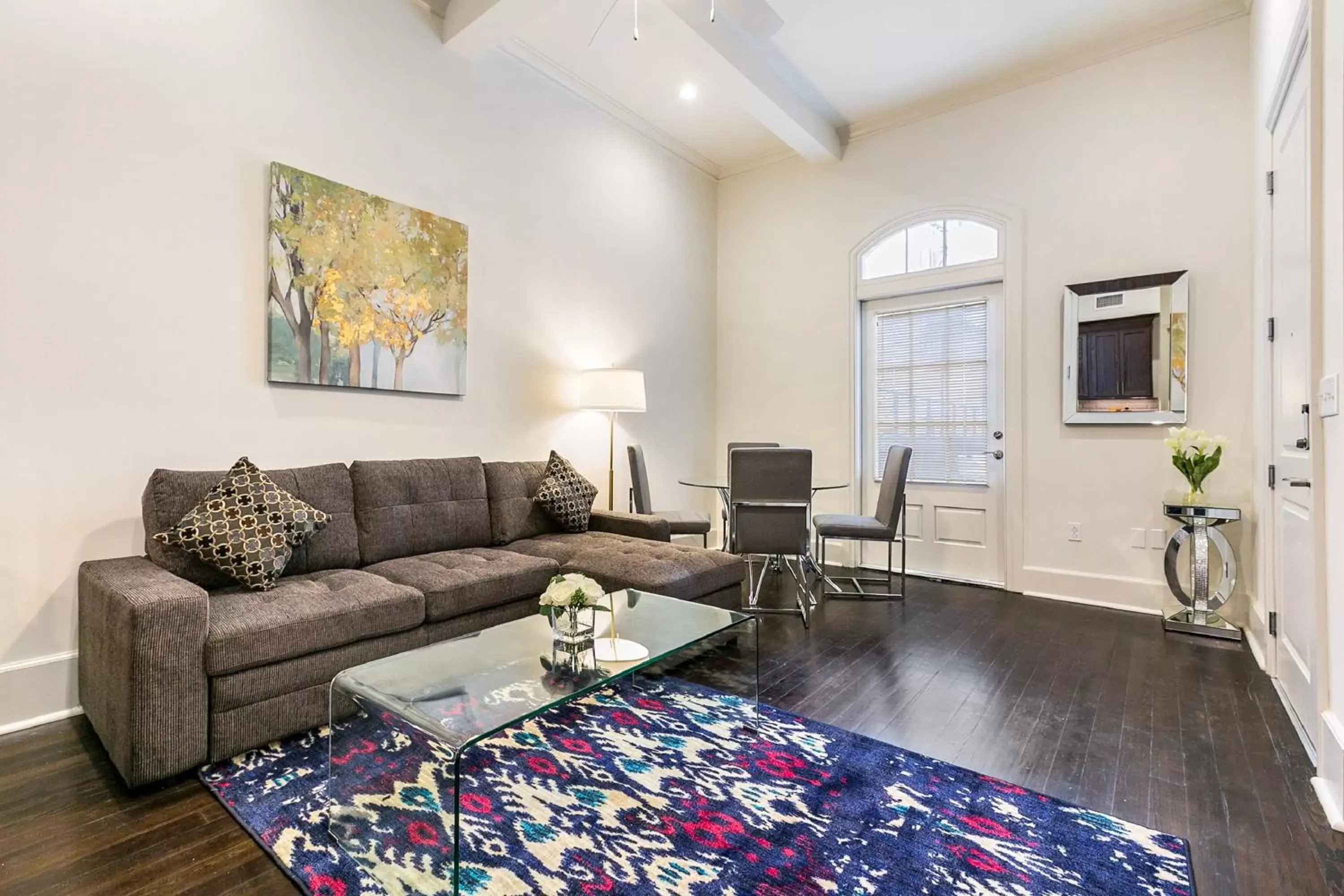 Living room, Seating Area in 1 and 2 BR Private Condos Steps Away From French Quarter