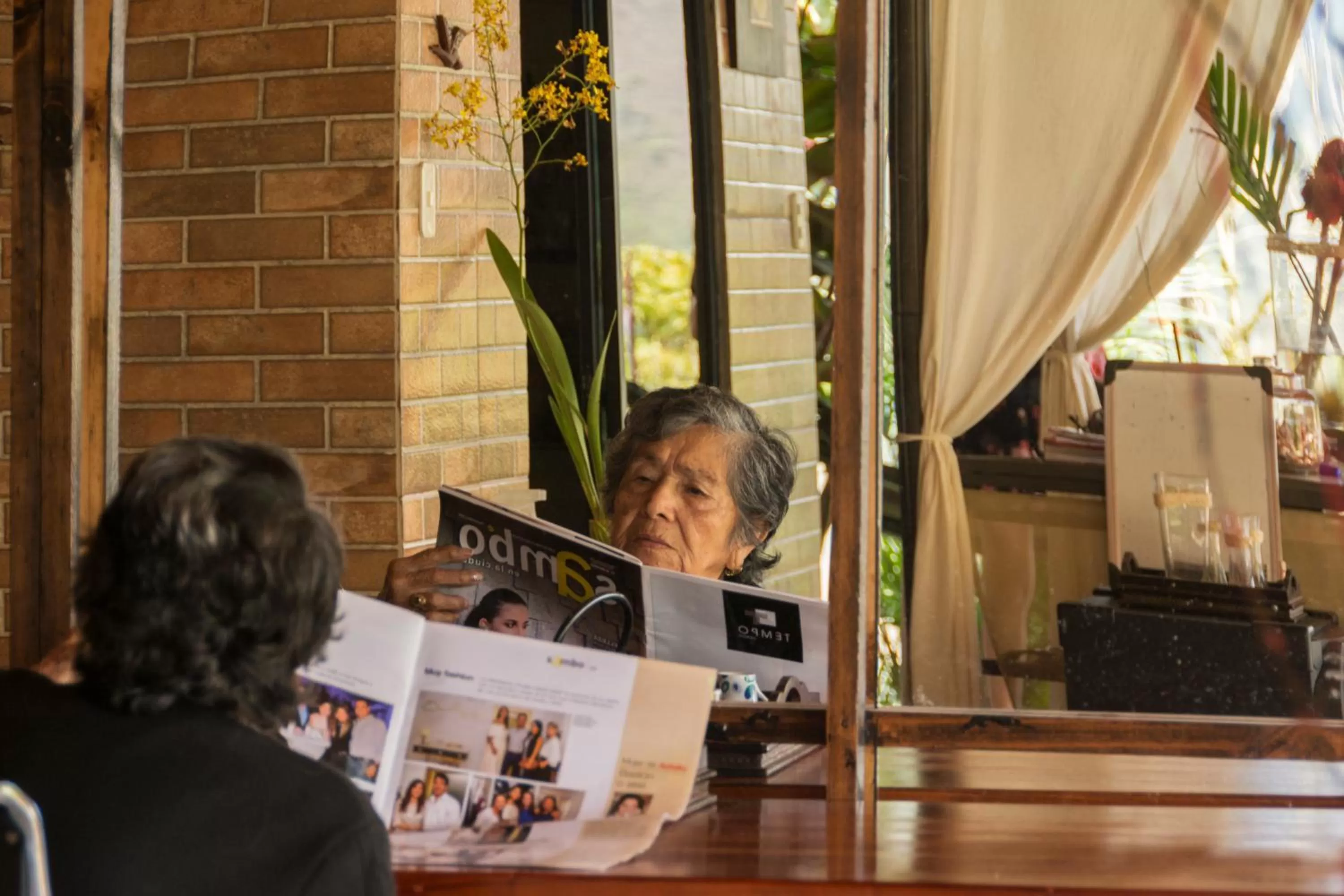 Communal lounge/ TV room in Hosteria Florecer