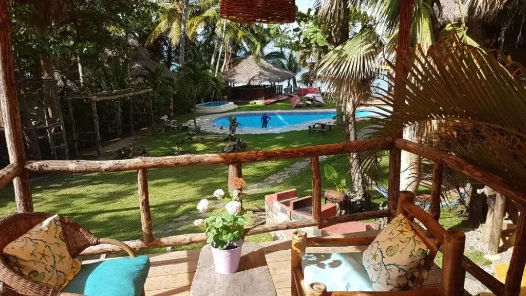 Pool View in Cabarete Maravilla Eco Lodge Boutique Beach Surf & Kite