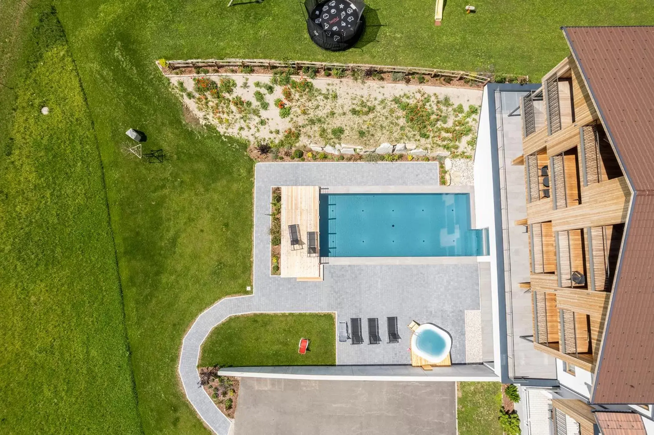 Swimming pool, Floor Plan in Hotel Tyrol