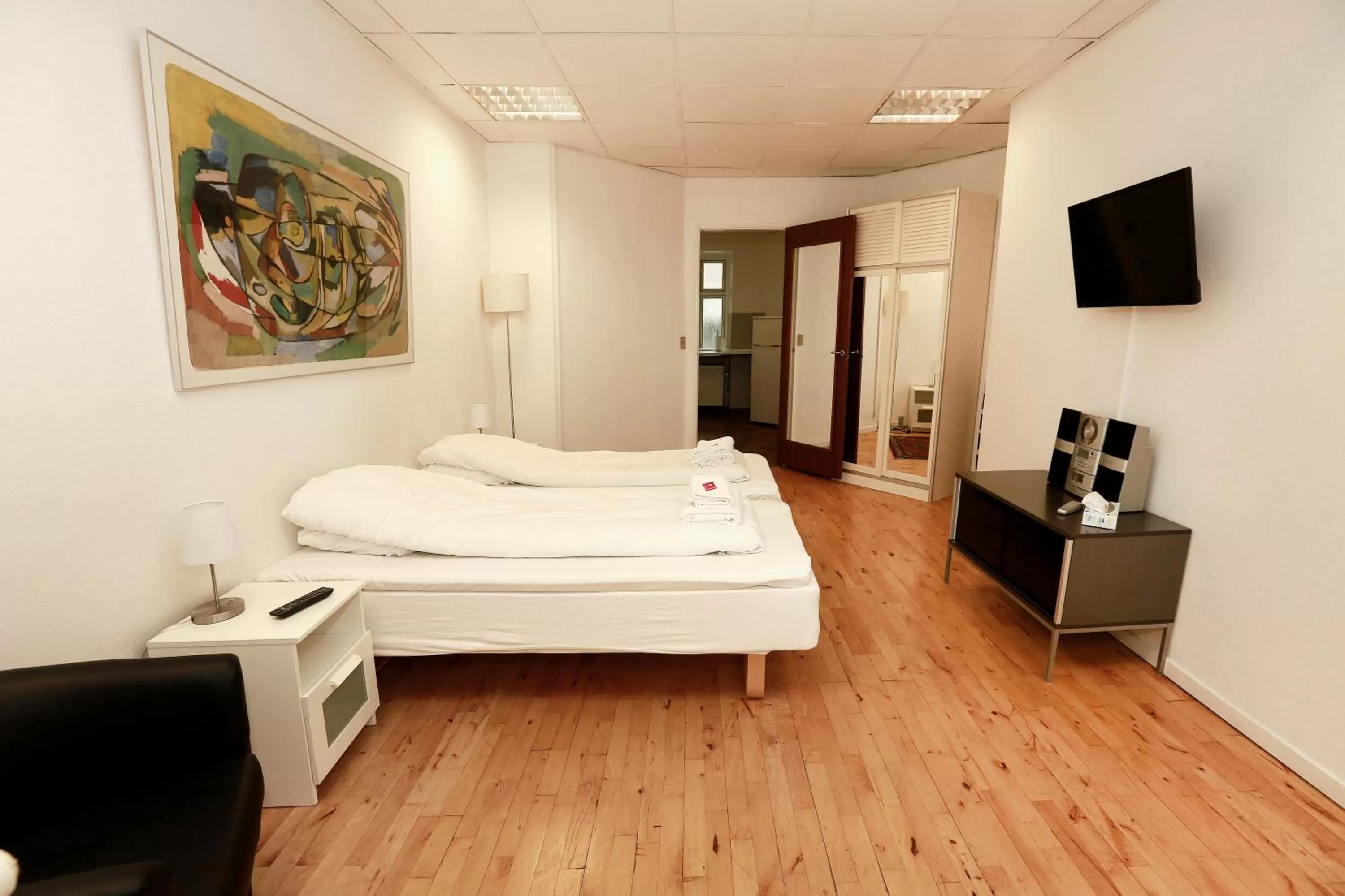 Bedroom, Bed in Hotel 9 små hjem