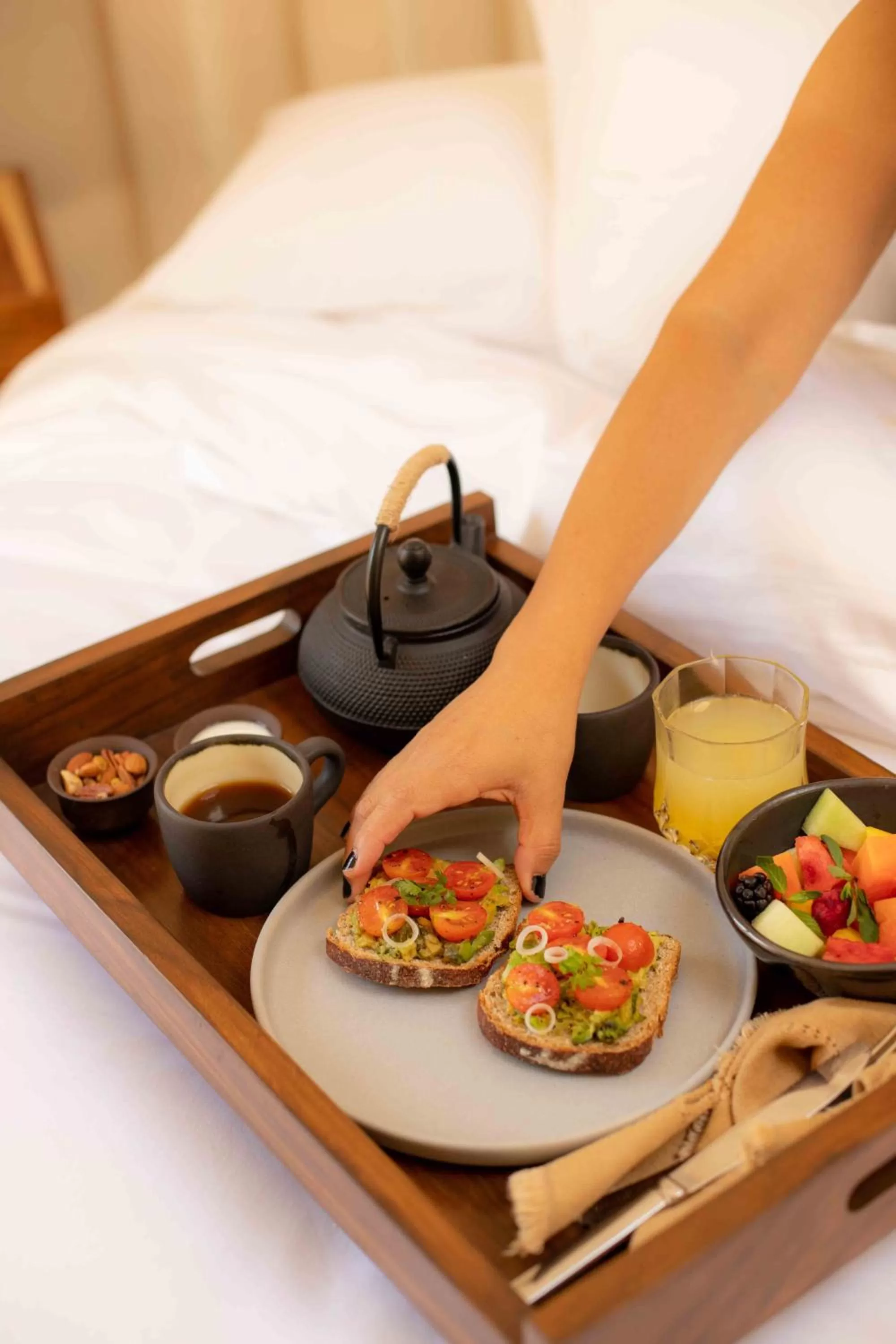 Food and drinks, Bed in La Valise San Miguel de Allende, Member of Small Luxury Hotels