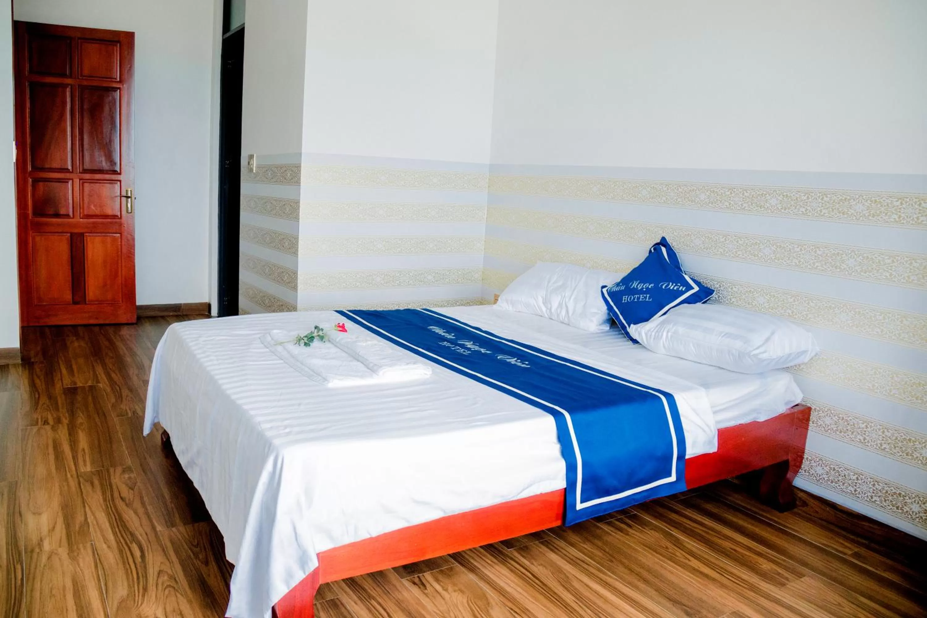 Bed in Châu Ngọc Viên Hotel - Biển Mỹ Khê - Quảng Ngãi