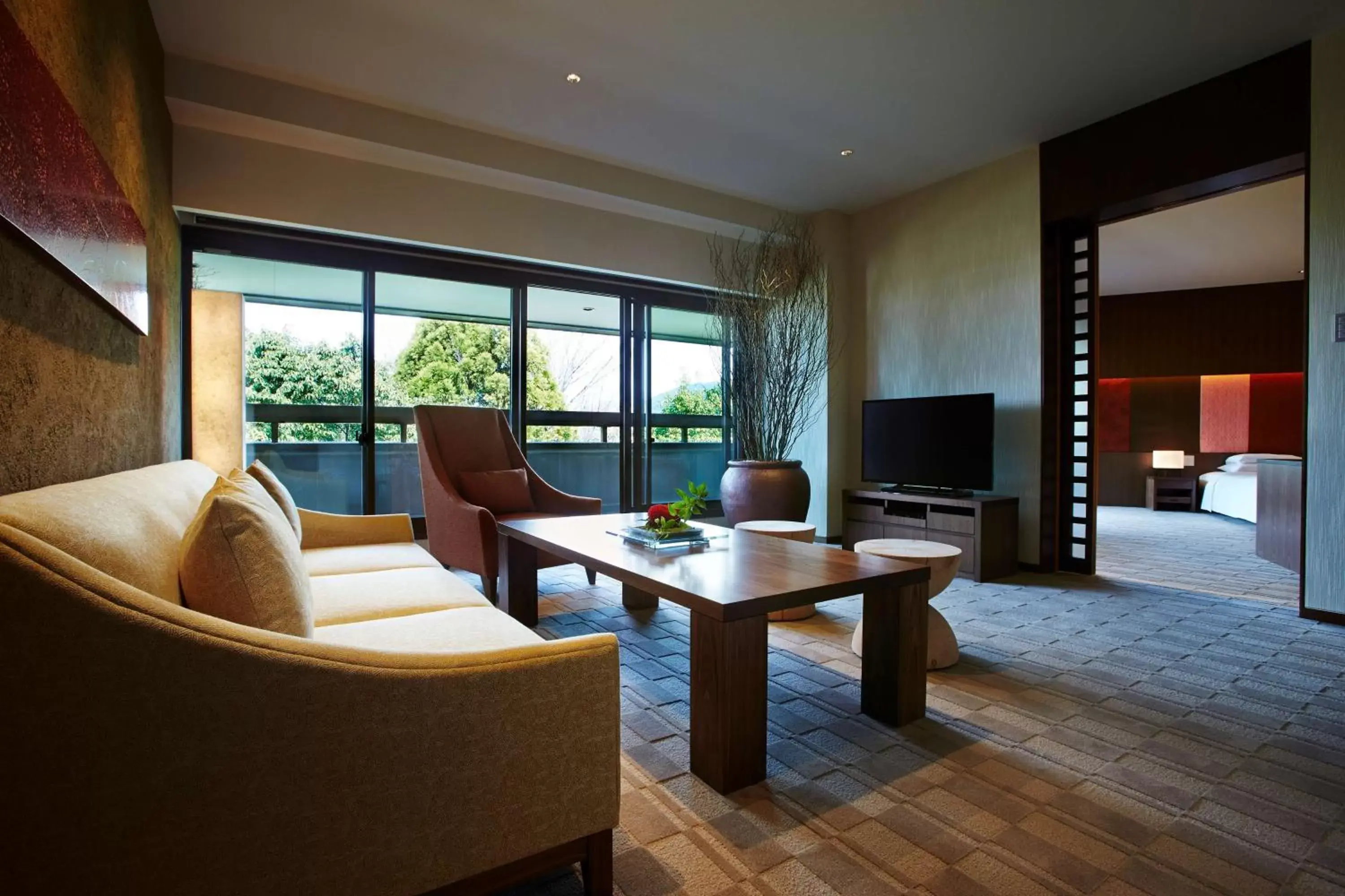 Photo of the whole room, Seating Area in Hyatt Regency Kyoto