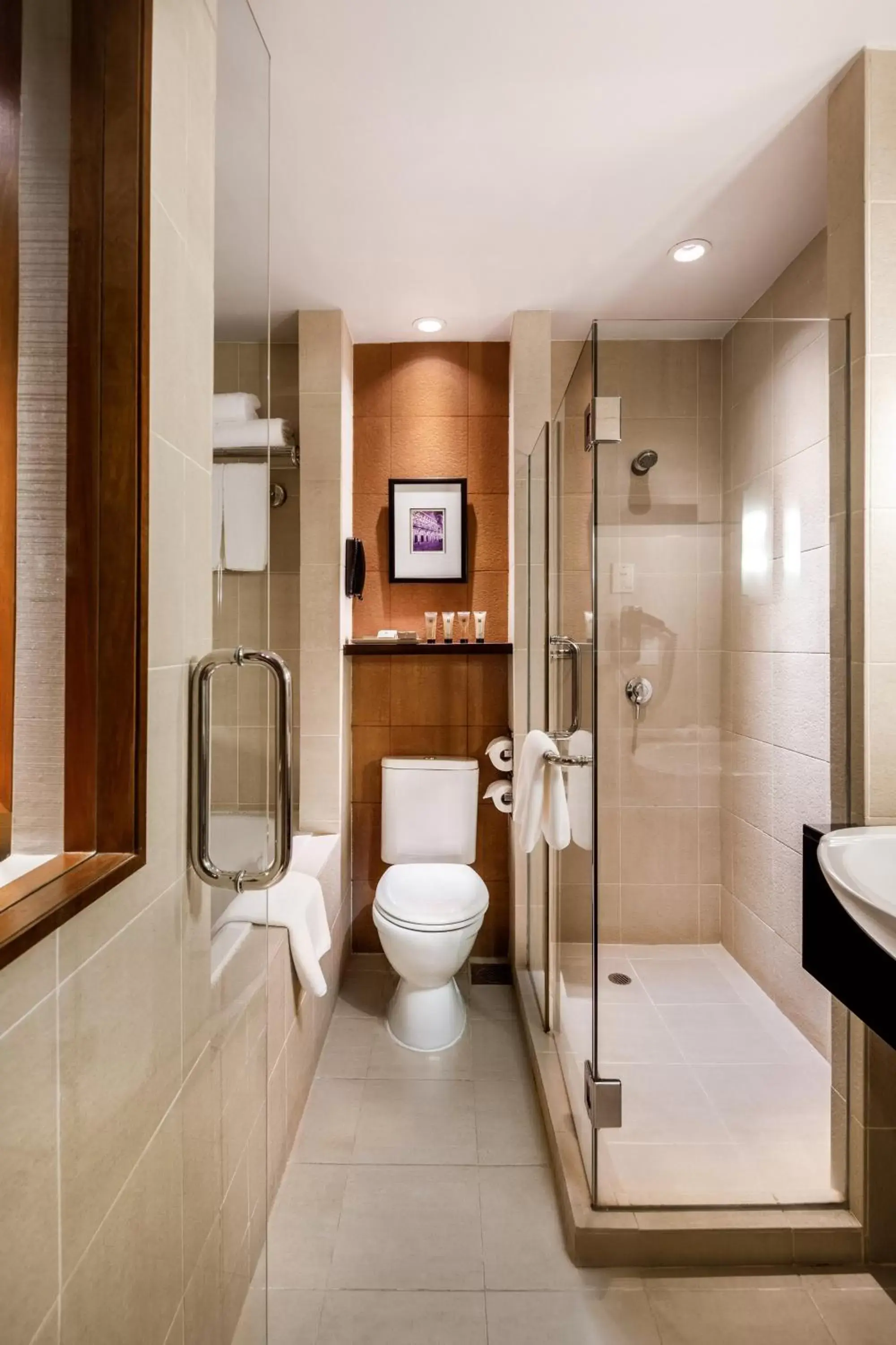 Shower, Bathroom in Copthorne King's Hotel Singapore on Havelock