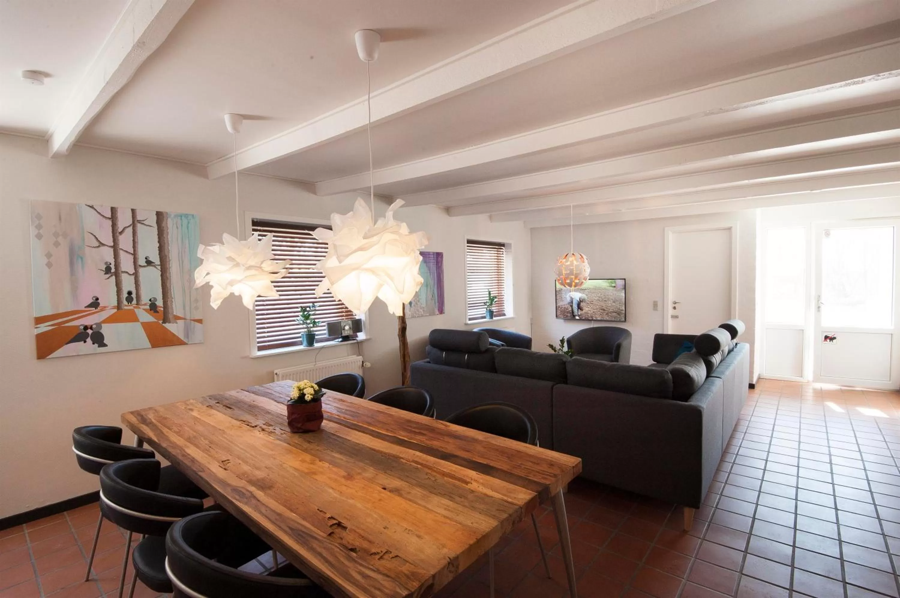 Communal lounge/ TV room in Benniksgaard Bed & Breakfast