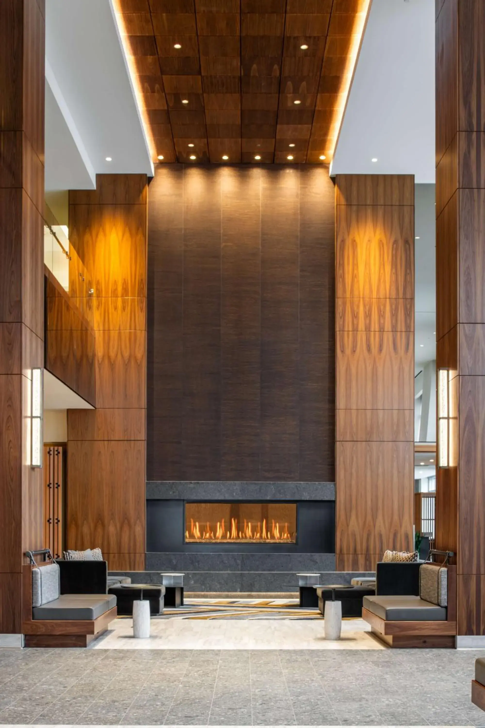 Lobby or reception in Hilton Vancouver Washington