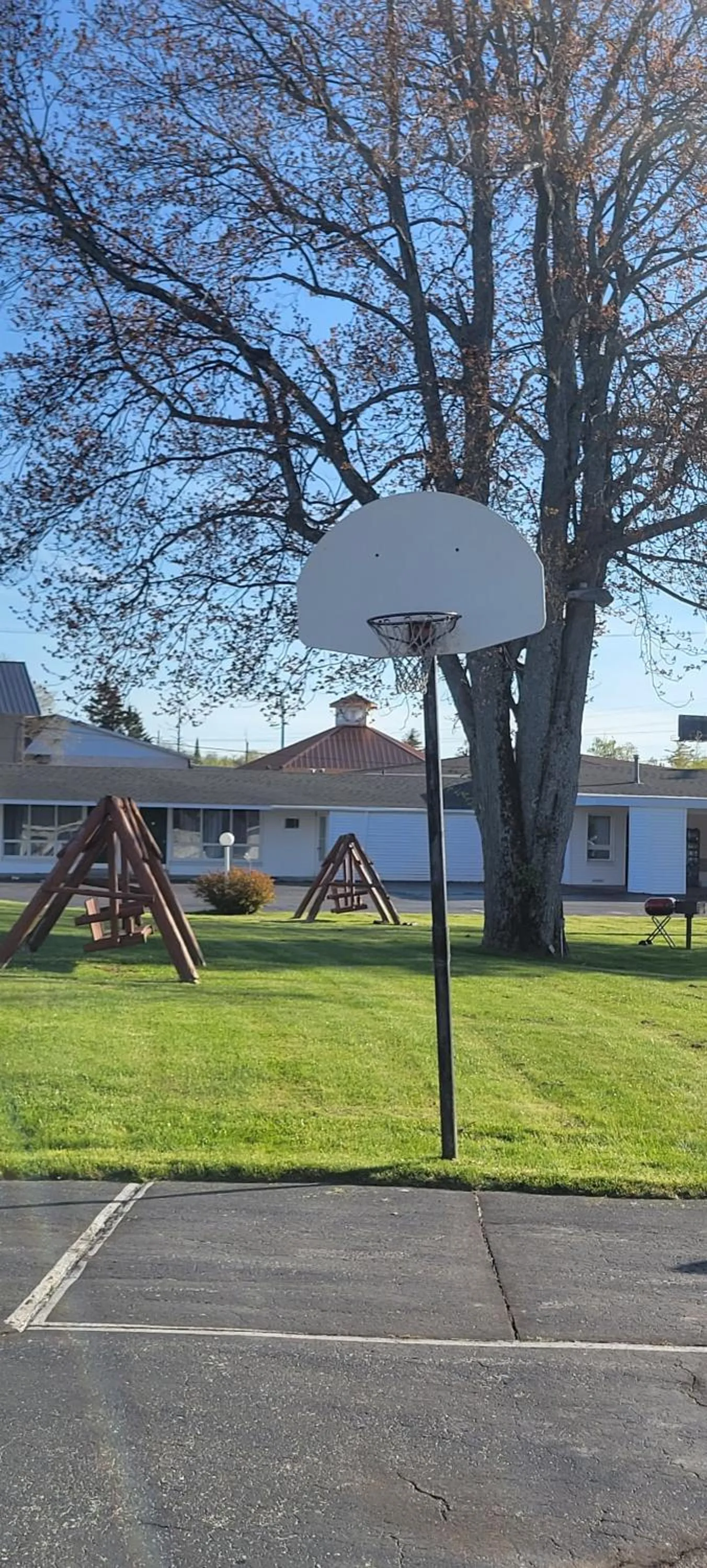 Children play ground in Thunderbird Inn of Mackinaw City