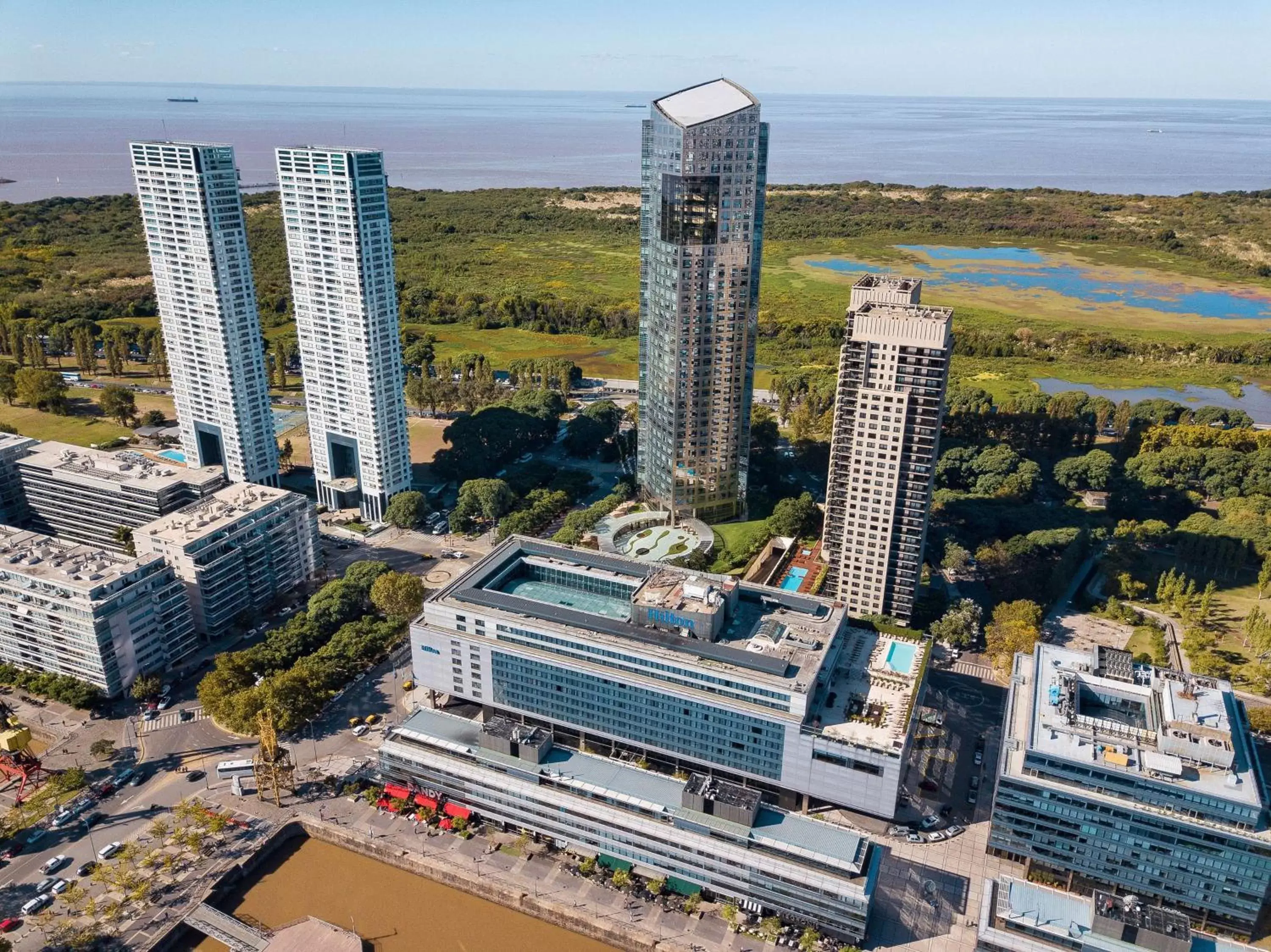 Property building, Bird's-eye View in Hilton Buenos Aires