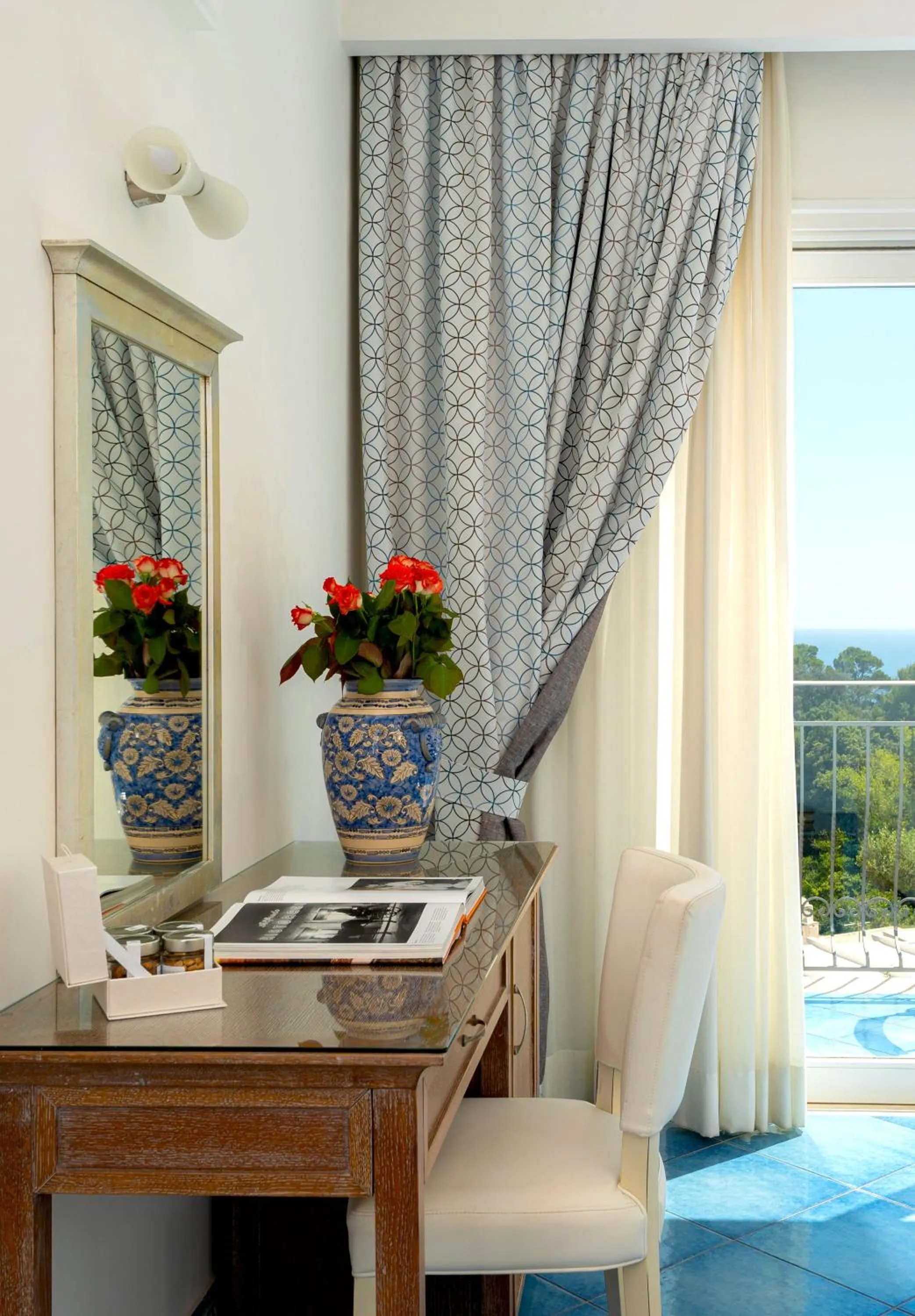 Decorative detail in Hotel La Floridiana