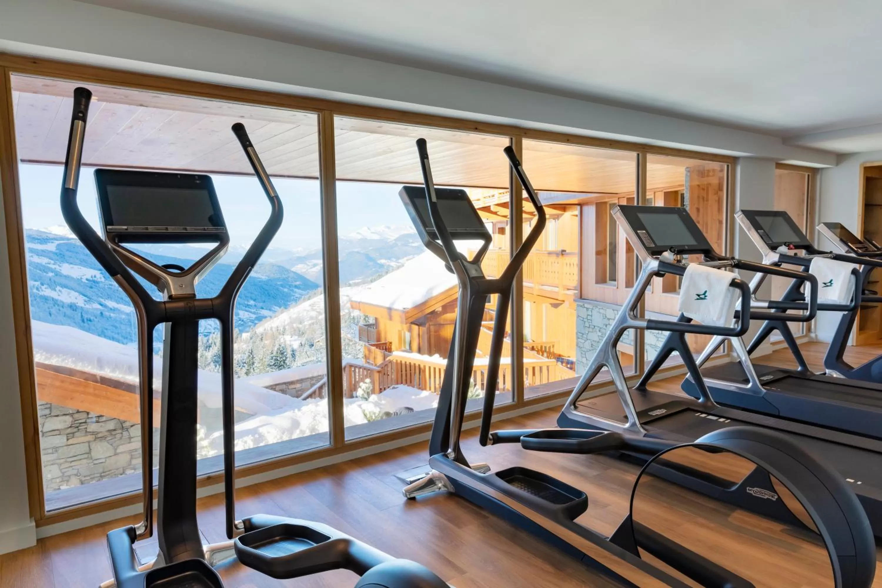 Fitness centre/facilities in Hotel Le Coucou Méribel