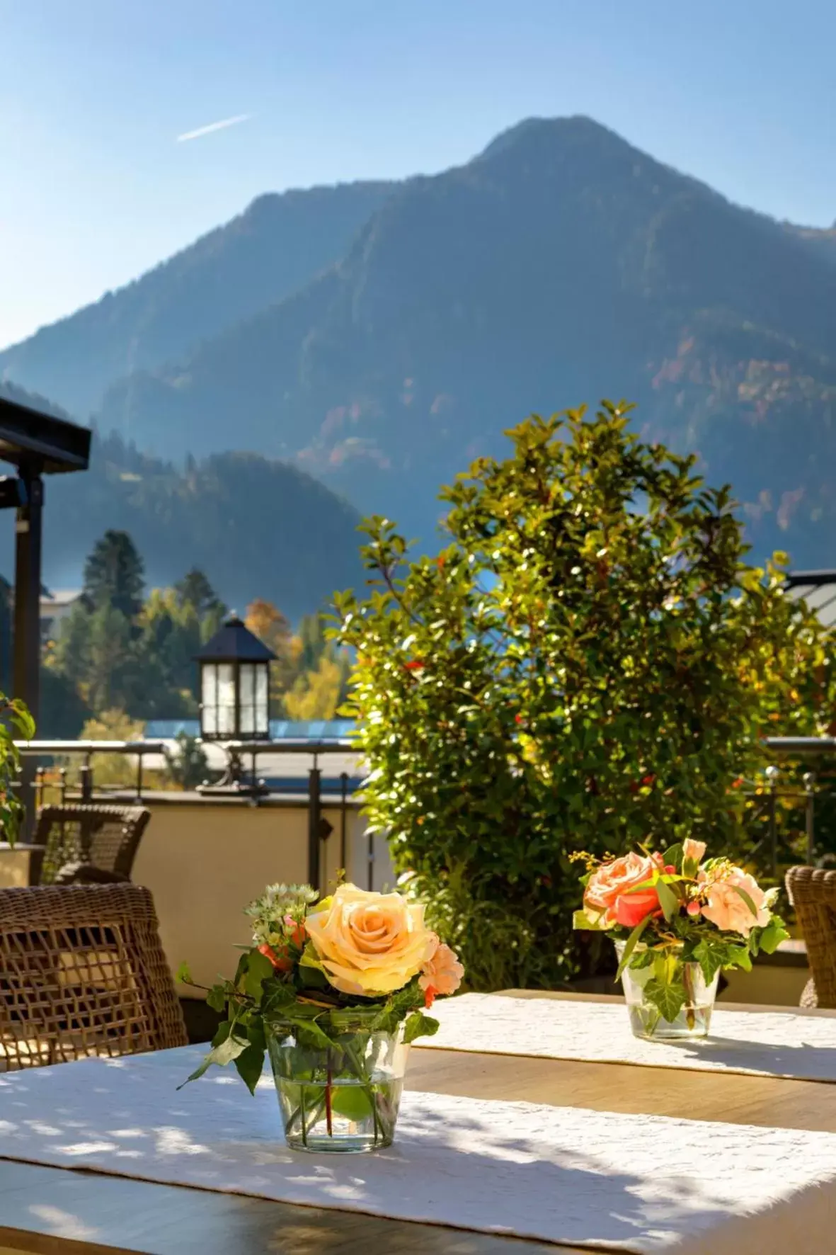 Balcony/Terrace, Mountain View in Aktivhotel Alpendorf