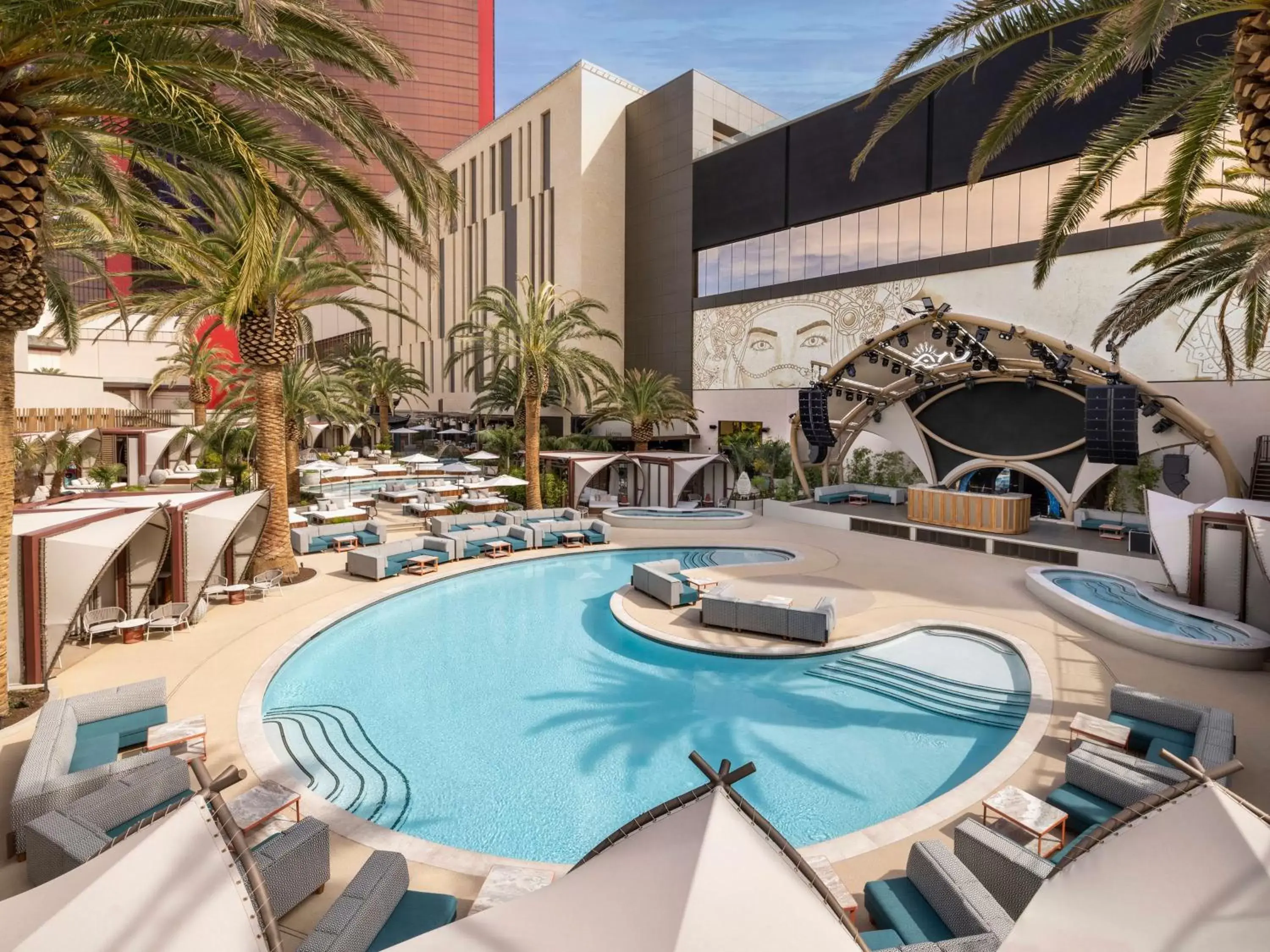 Pool View in Conrad Las Vegas At Resorts World