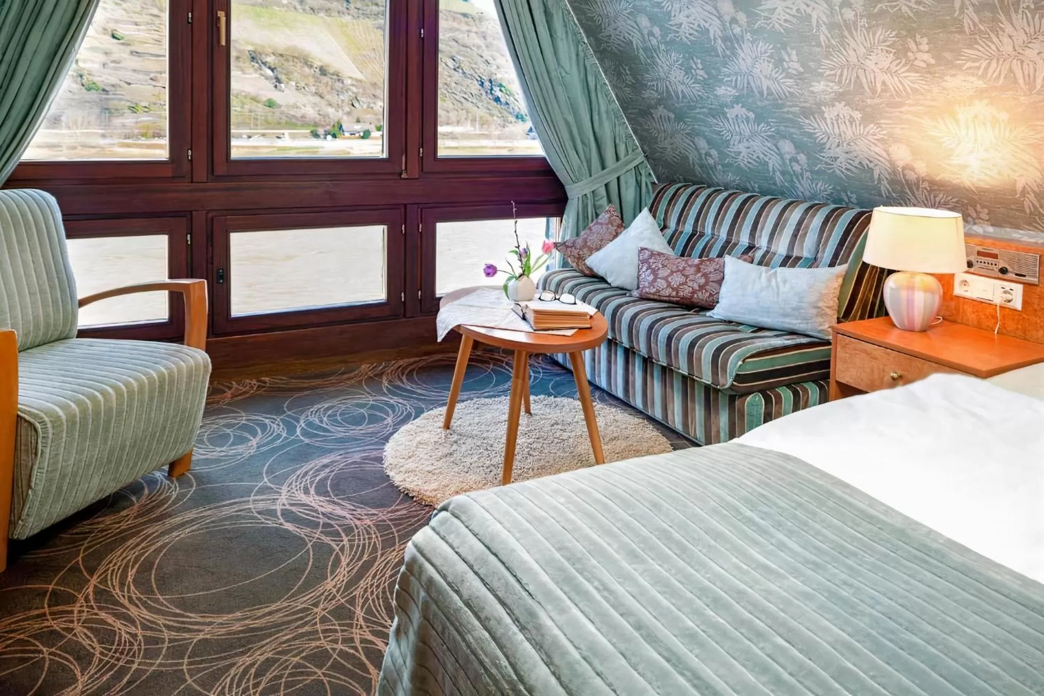 Bed in Weinhotel Landsknecht