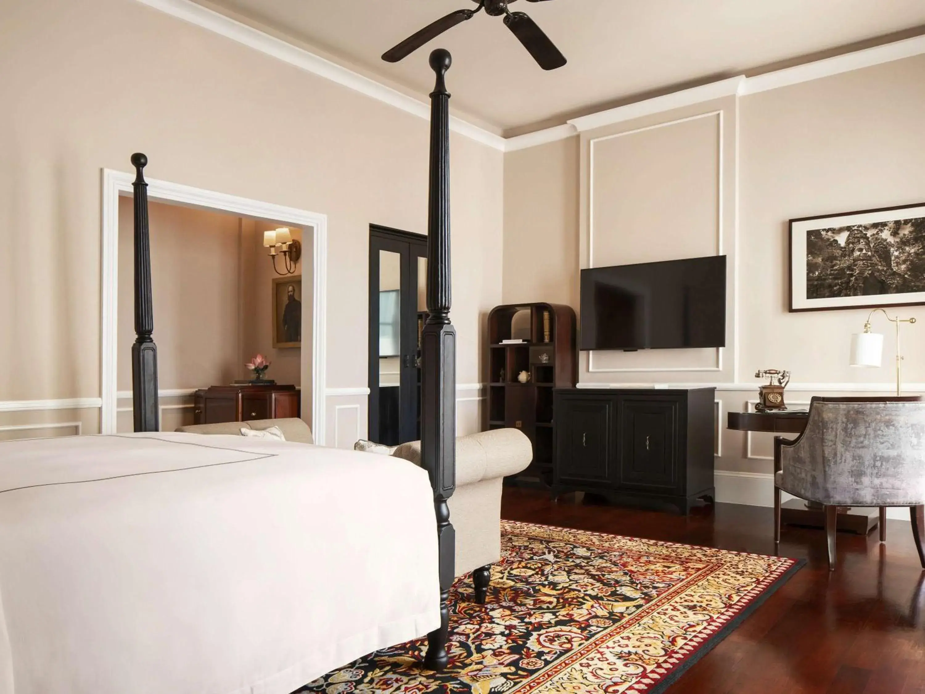 Bedroom, Bed in Raffles Grand Hotel d'Angkor