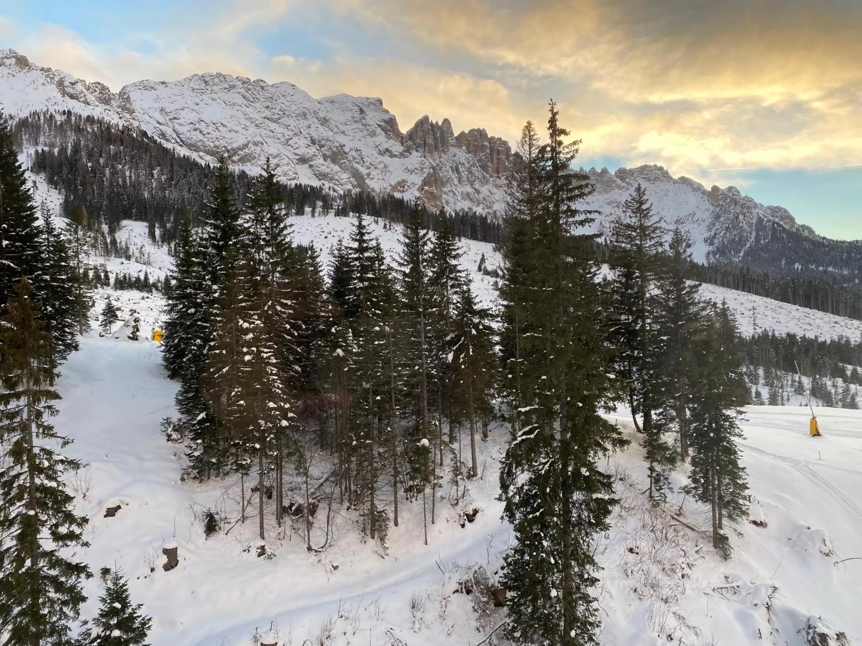 View (from property/room), Winter in Hotel Castel Latemar