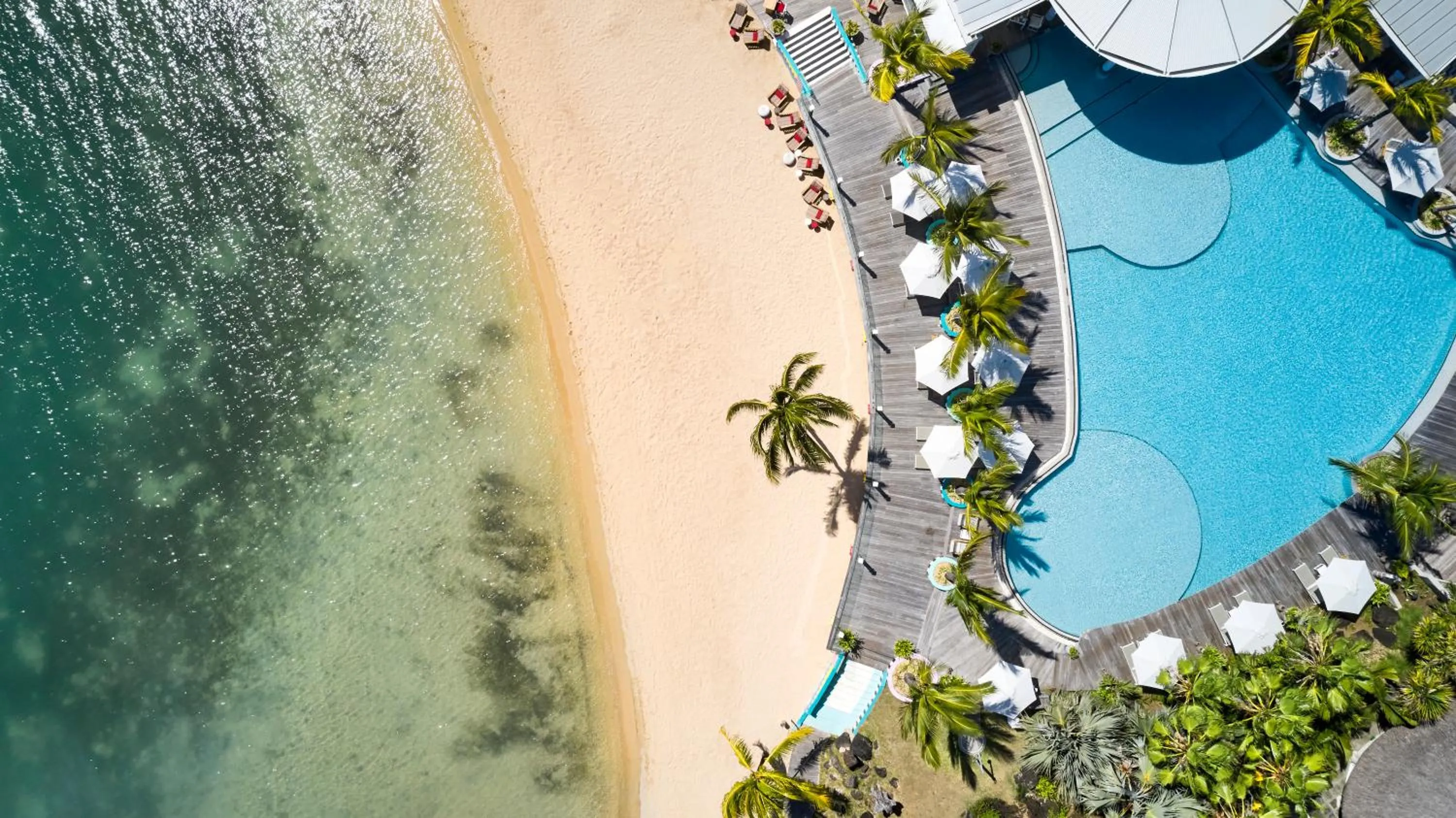 Bird's eye view in LUX* Grand Gaube Resort & Villas