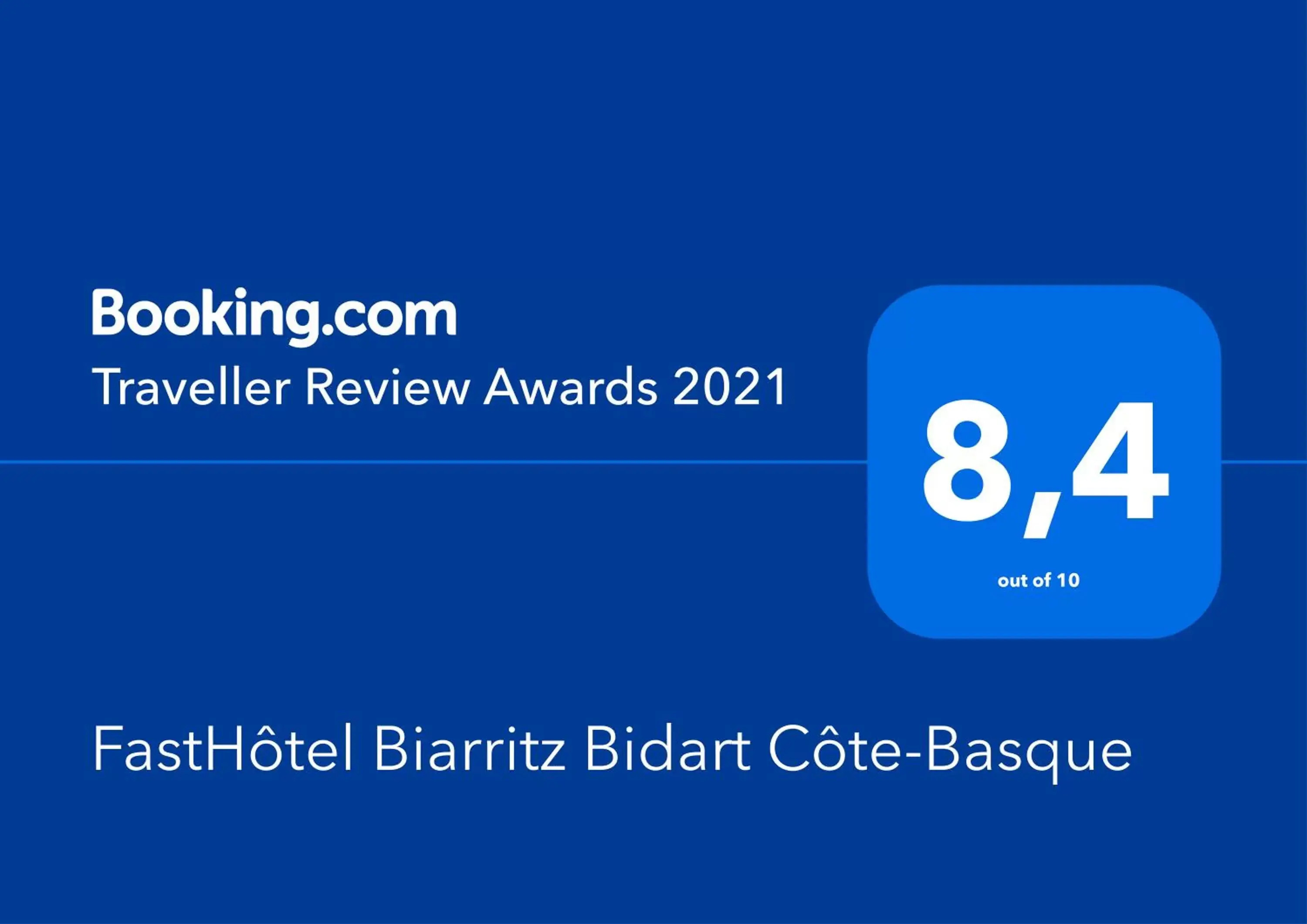 Logo/Certificate/Sign/Award in FastHôtel Biarritz Bidart Côte-Basque