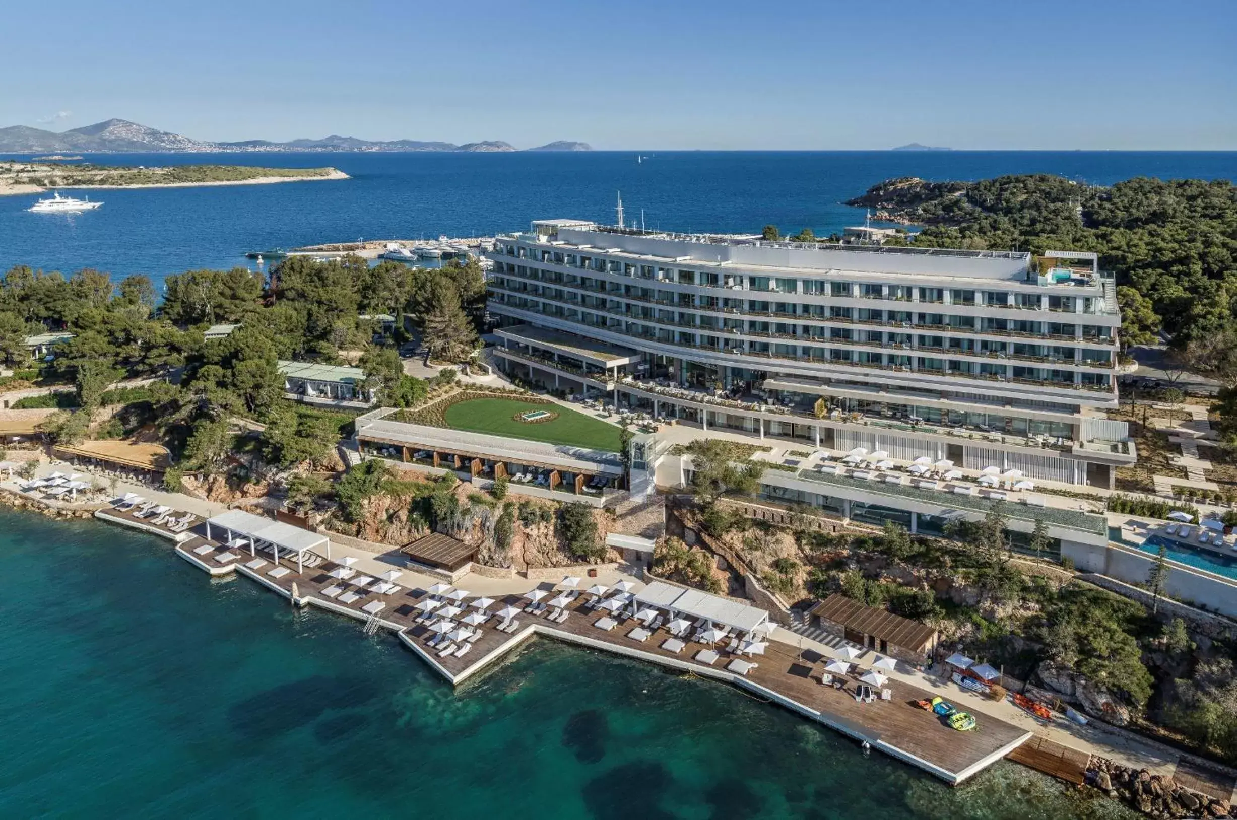 Bird's eye view, Bird's-eye View in Four Seasons Astir Palace Hotel Athens