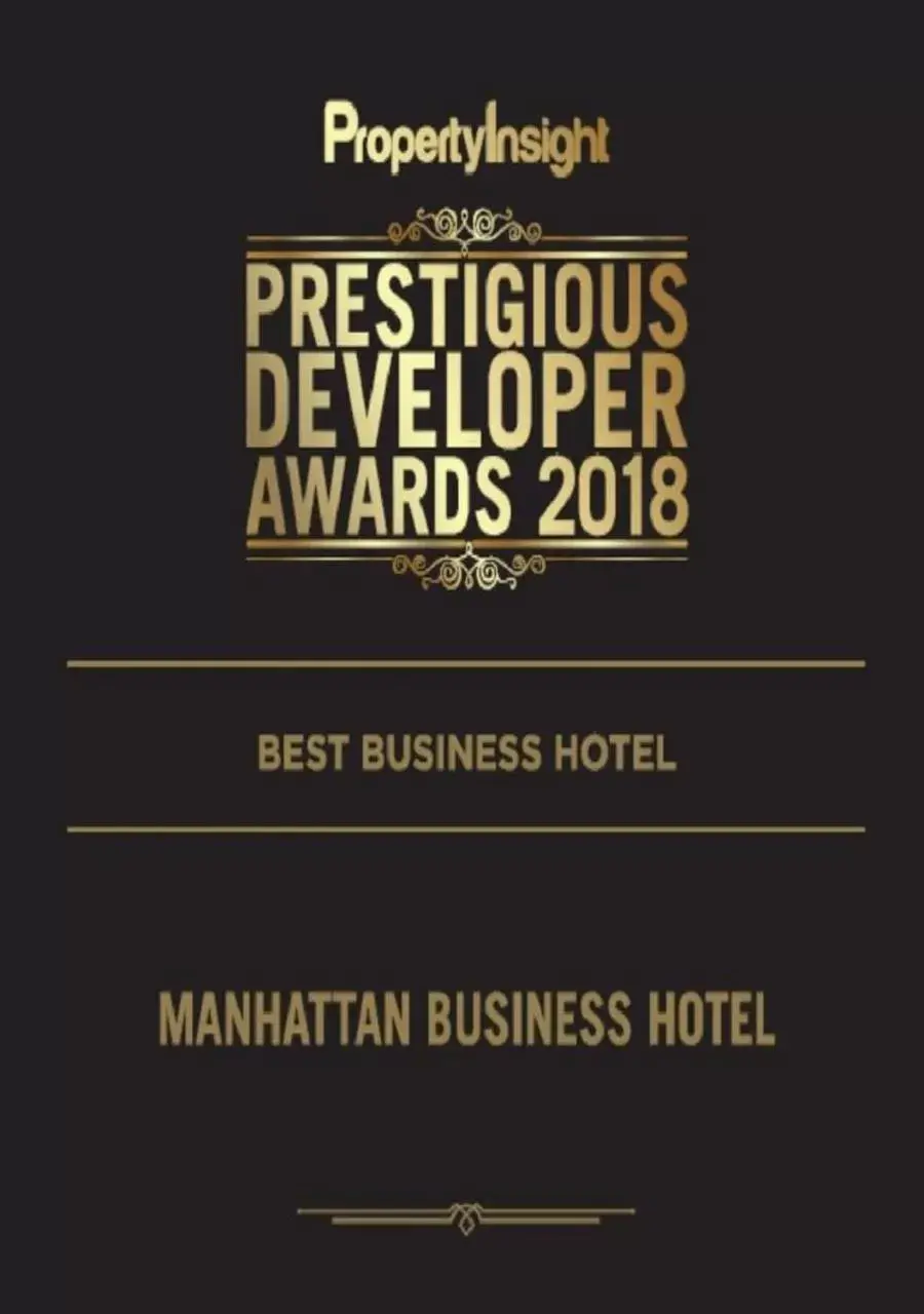 Certificate/Award in Manhattan Business Hotel Damansara Perdana