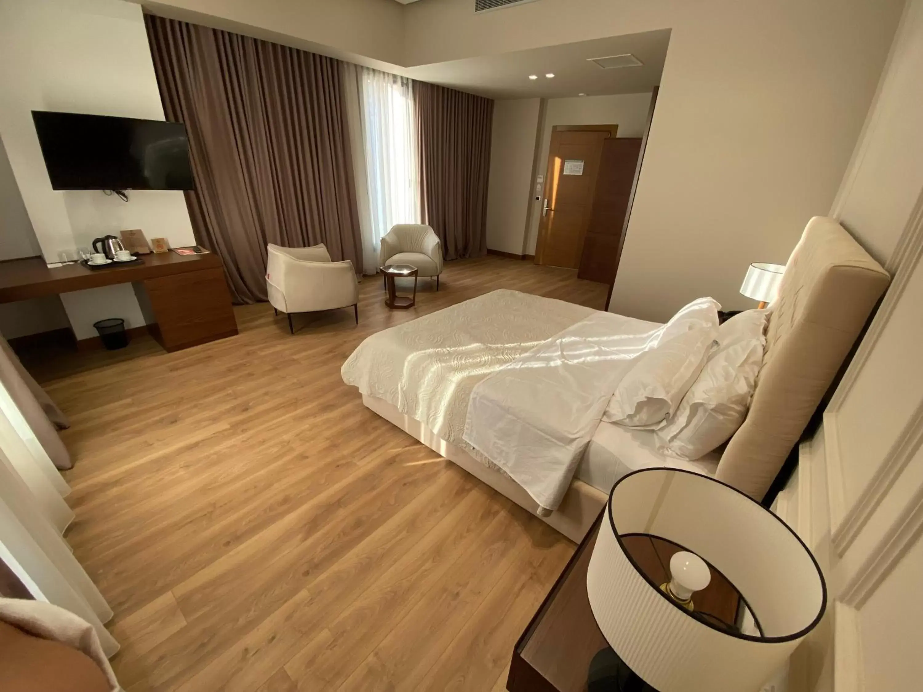 Bed in Portik Hotel