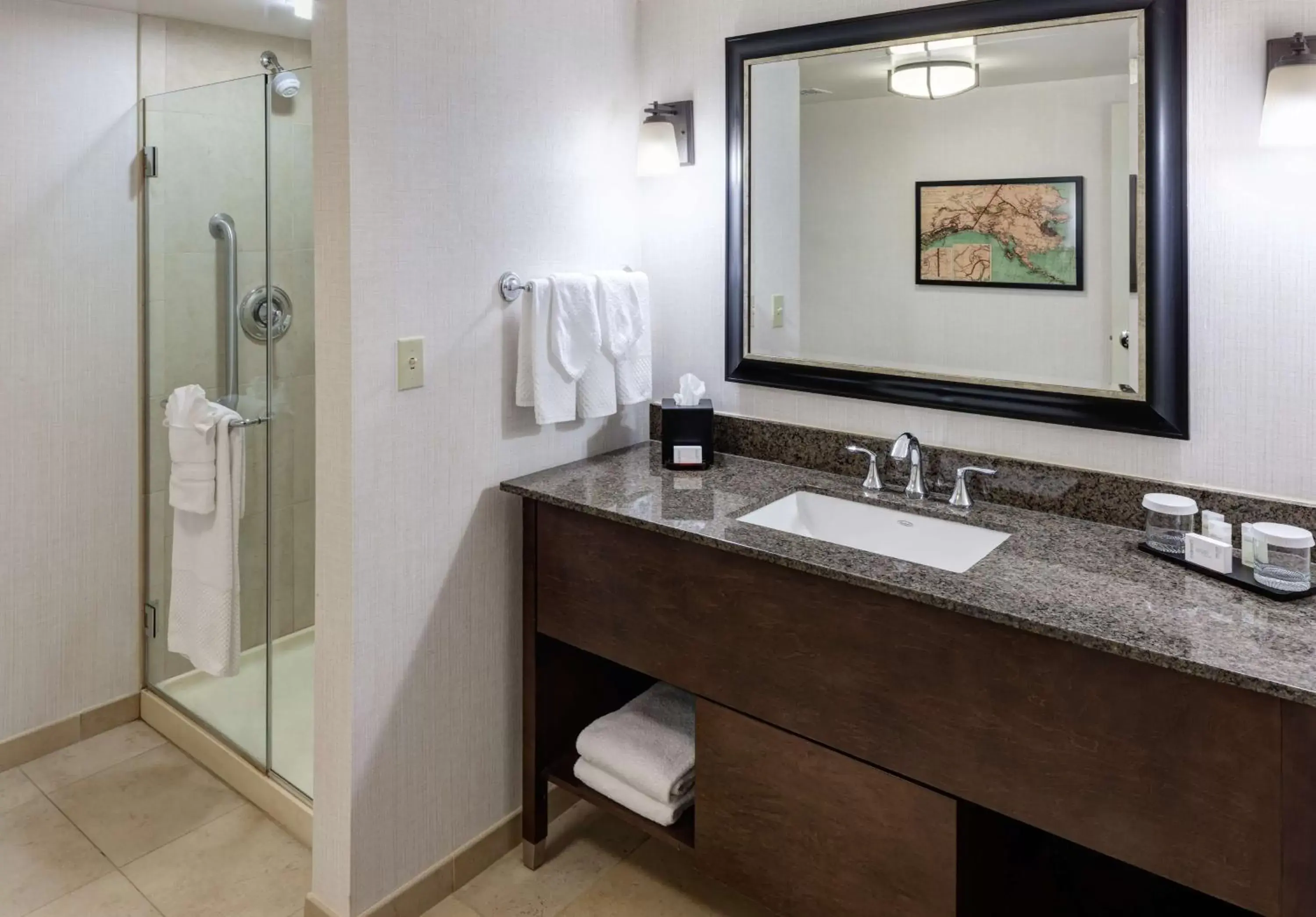 Bathroom in Embassy Suites Anchorage