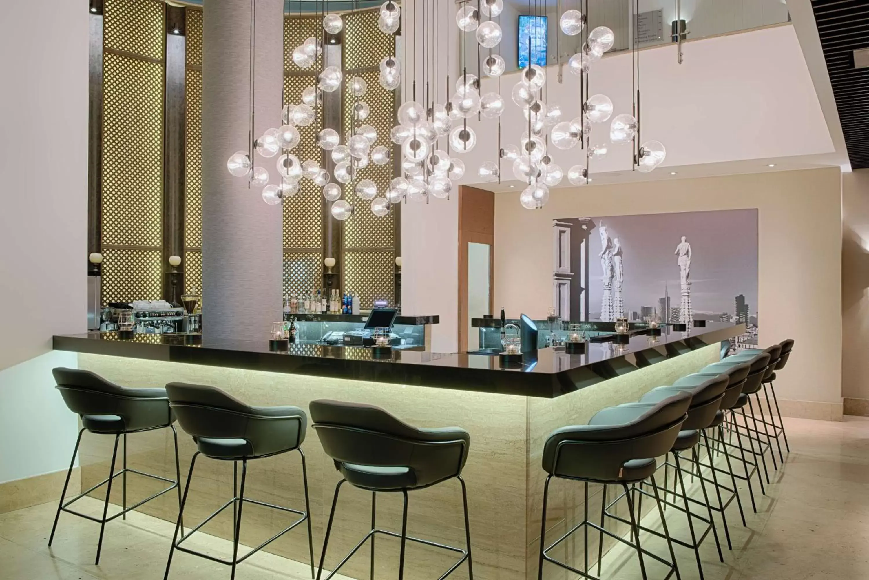 Lobby or reception in Radisson Blu Hotel Milan