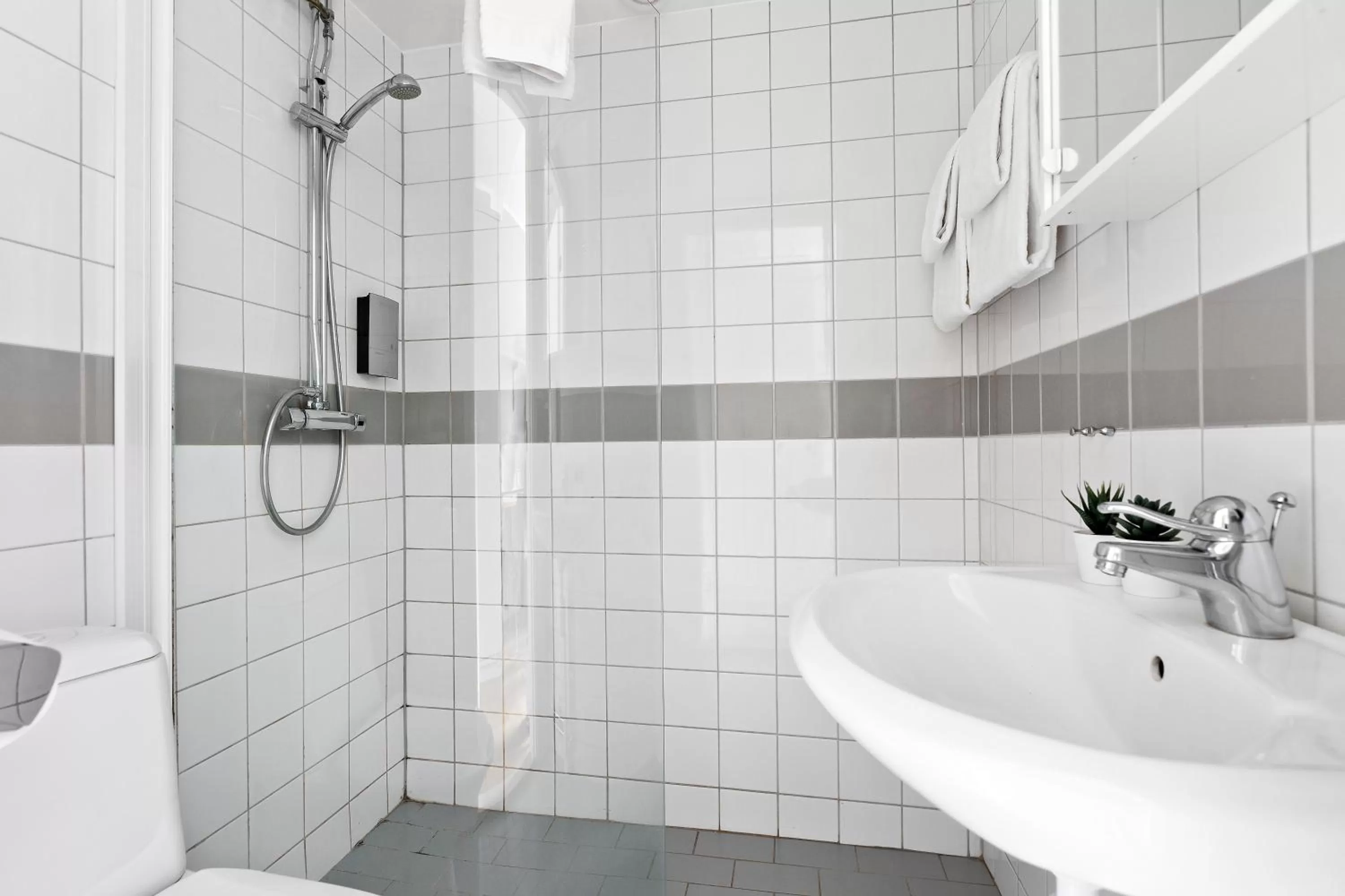 Shower in Forenom Hotels & Apartments Stockholm Alvik