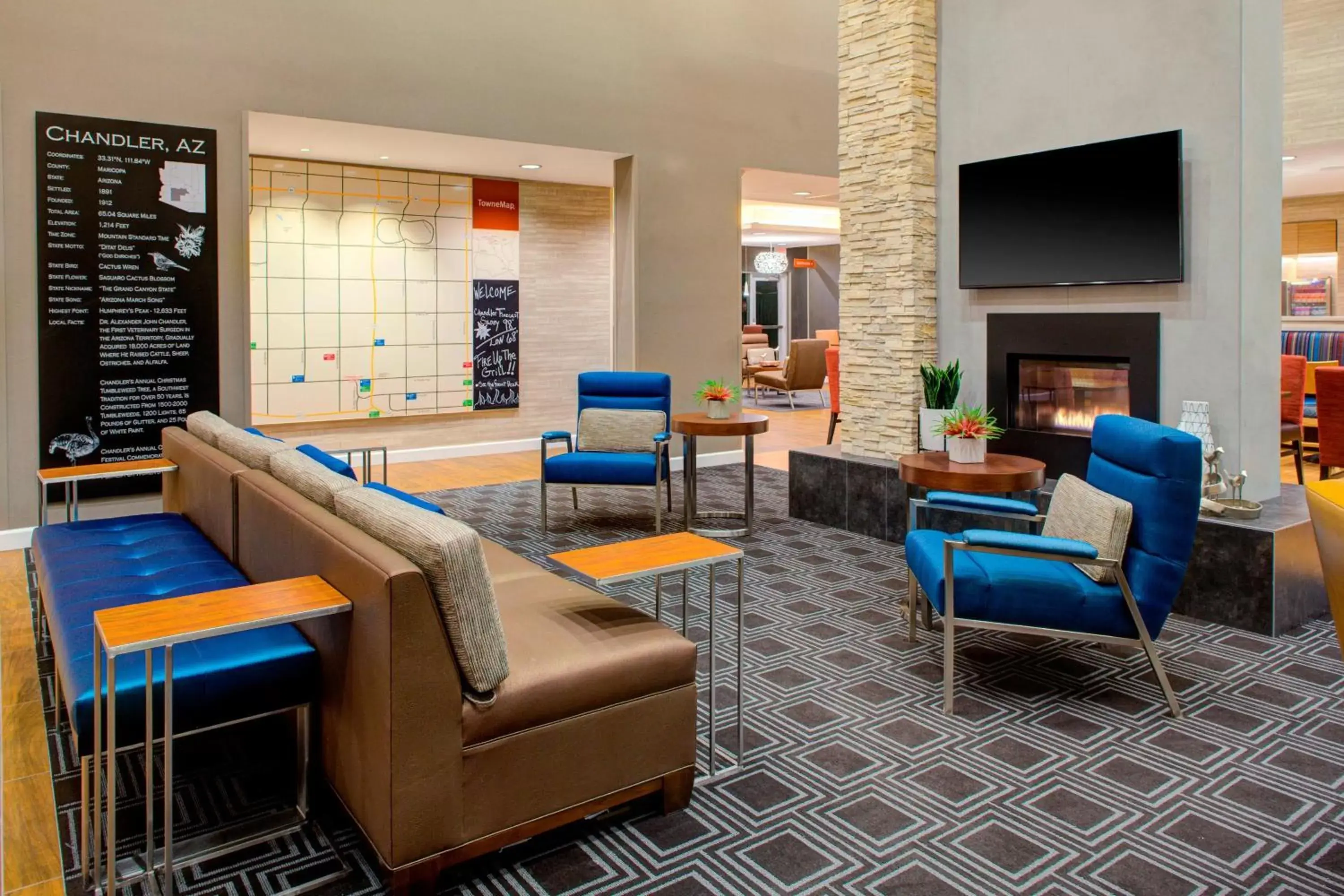 Location, Seating Area in TownePlace Suites by Marriott Phoenix Chandler/Fashion Center