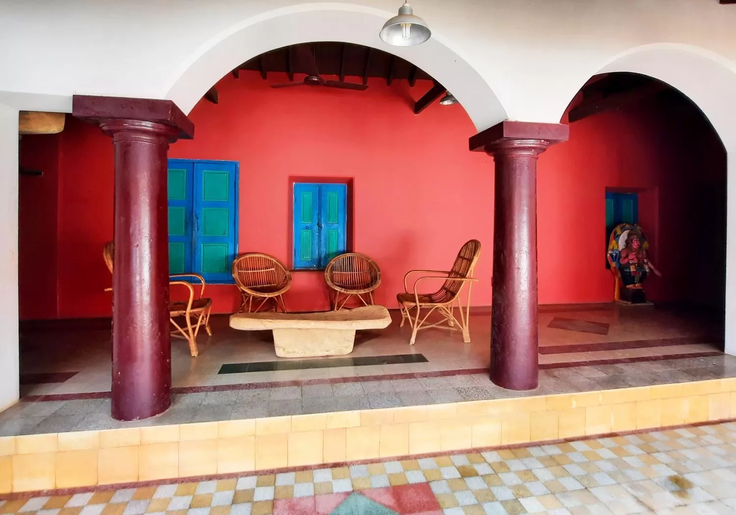 Patio in Saratha Vilas Chettinad