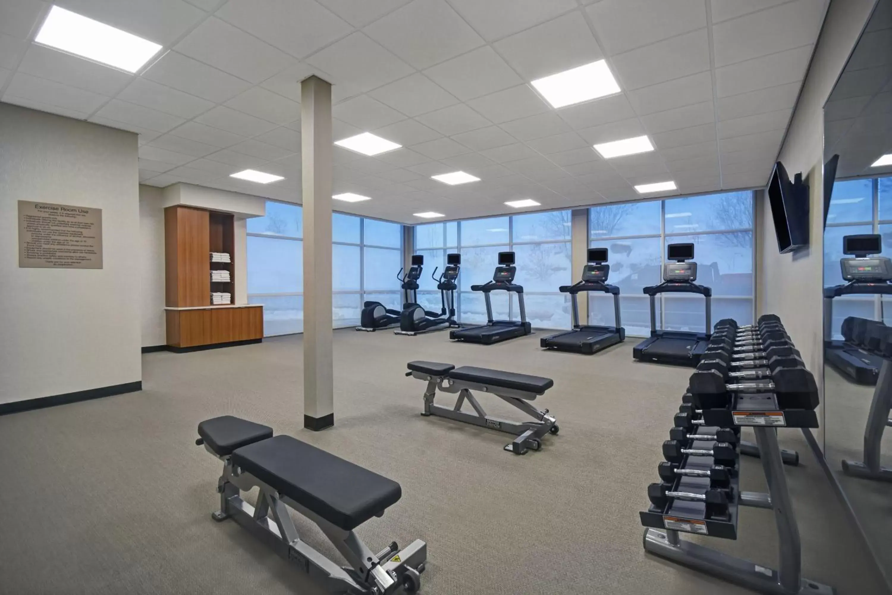 Fitness centre/facilities, Fitness Center/Facilities in SpringHill Suites by Marriott Hartford Cromwell
