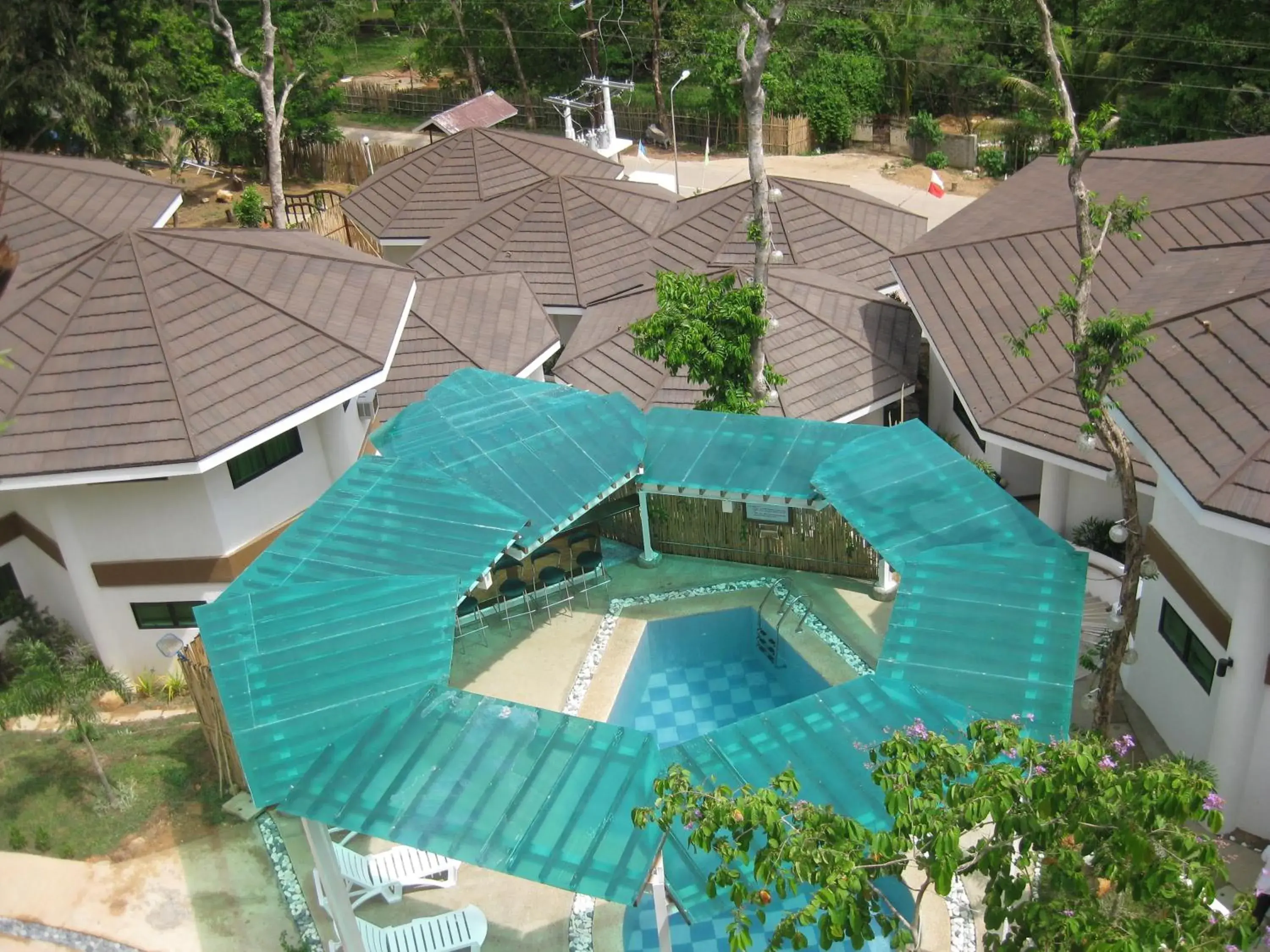 Swimming pool, Bird's-eye View in Coron Hilltop View Resort