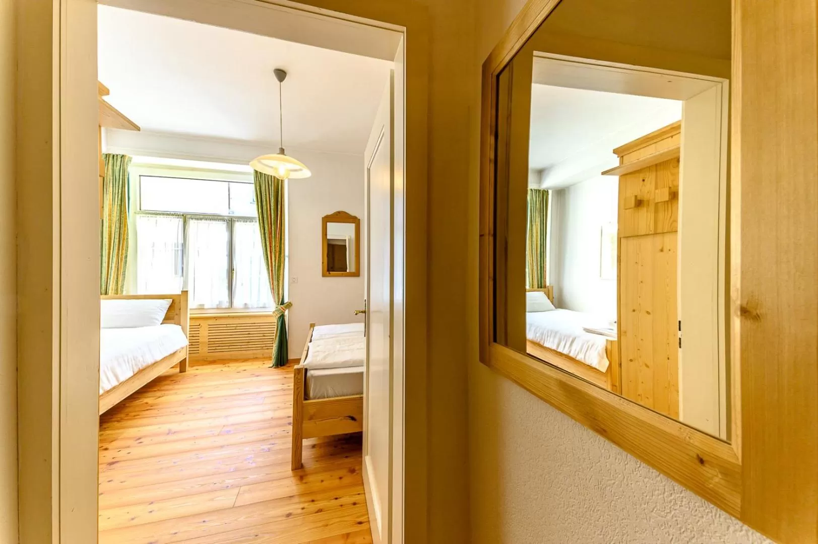 Bedroom, Bed in Hotel Centrale, Typically Swiss