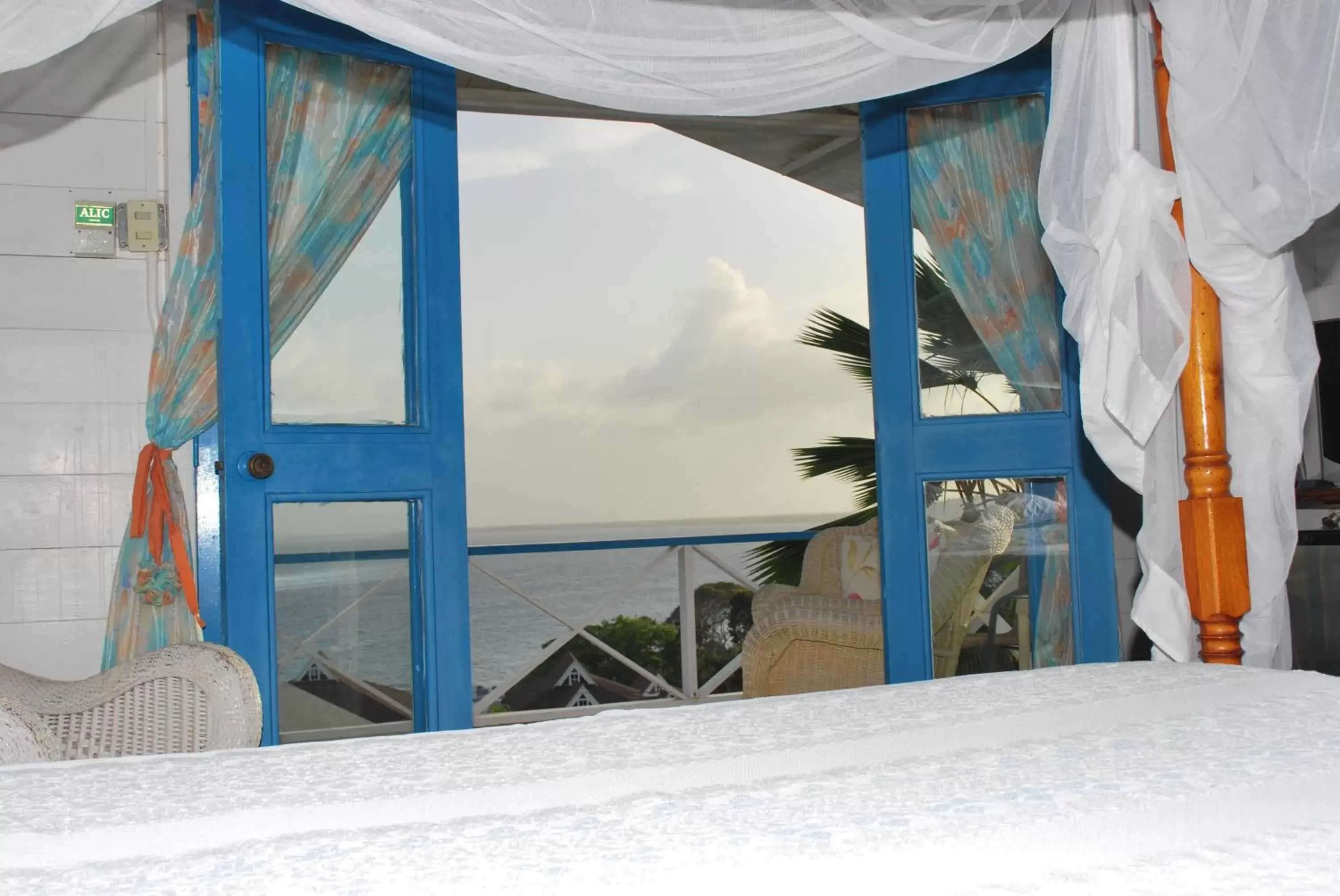 Day, Bed in Half Moon Blue Hotel Day, Bed in Half Moon Blue Hotel