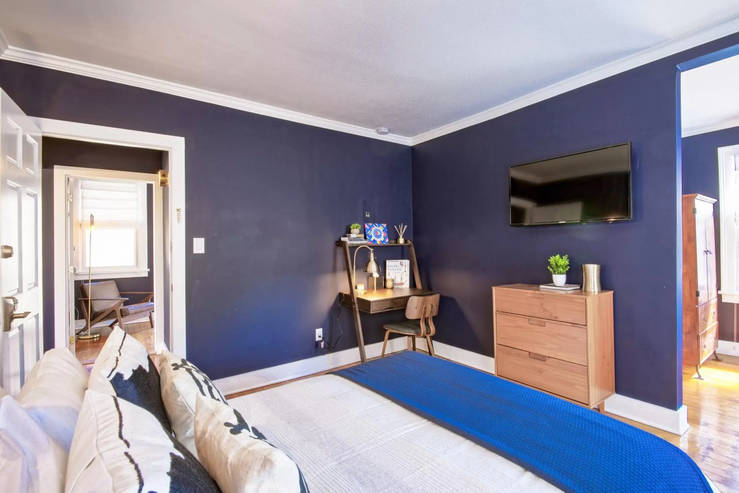 Bedroom, Bed in Nautical Nest Hudson Bedroom, Bed in Nautical Nest Hudson