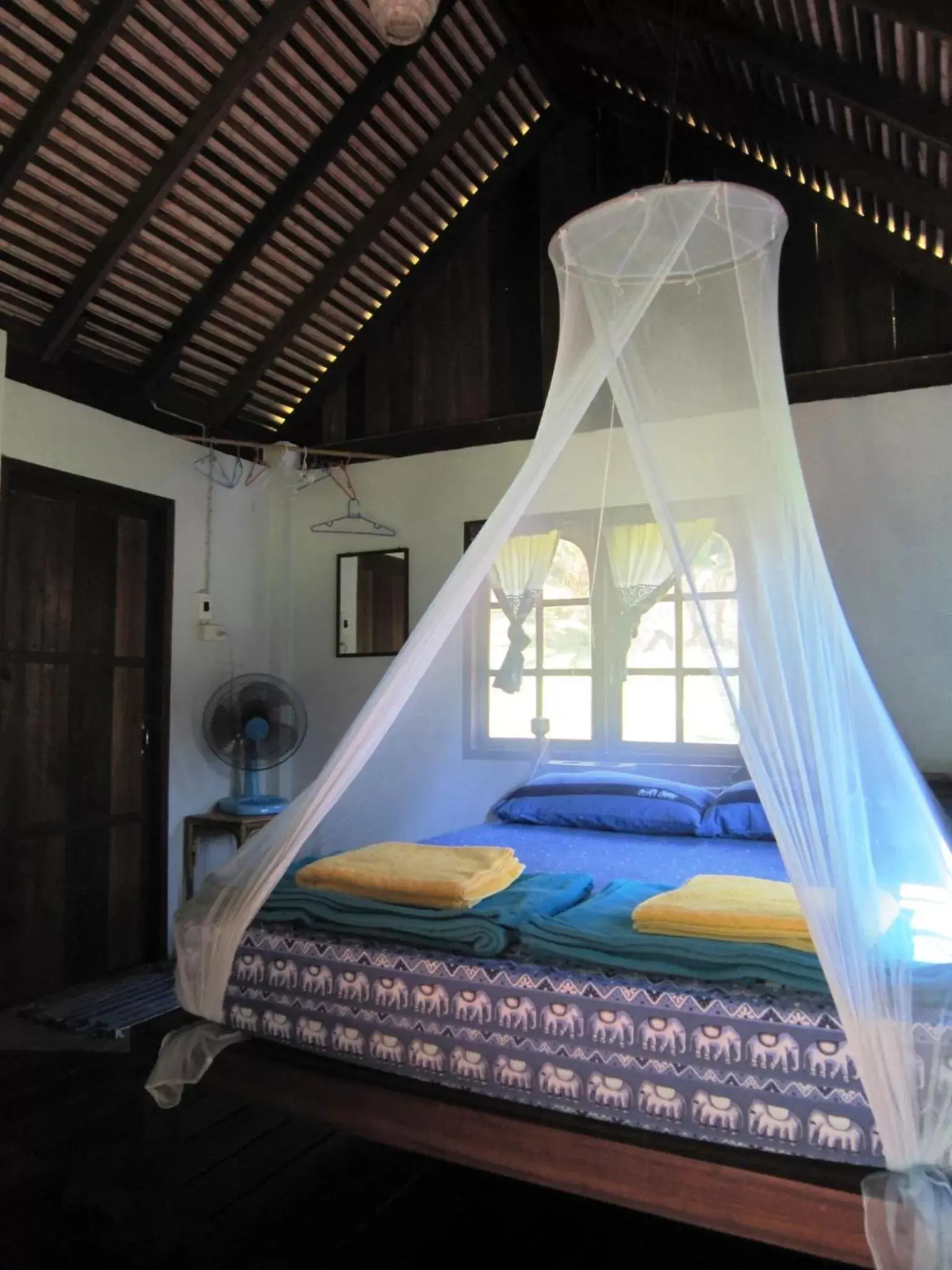 Bed in Phanom Bencha Mountain Resort