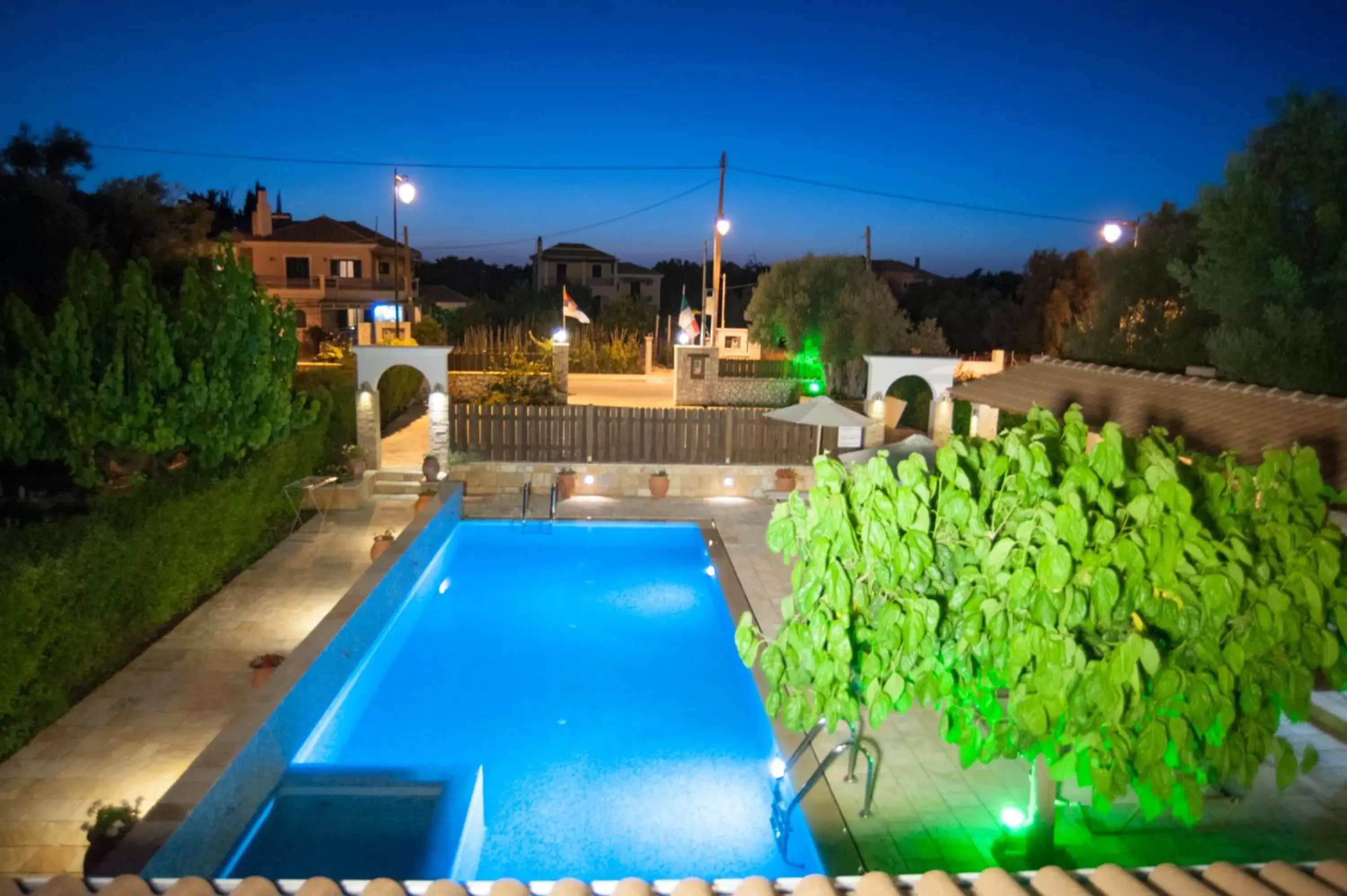 Night, Swimming Pool in Villa Vita Holidays