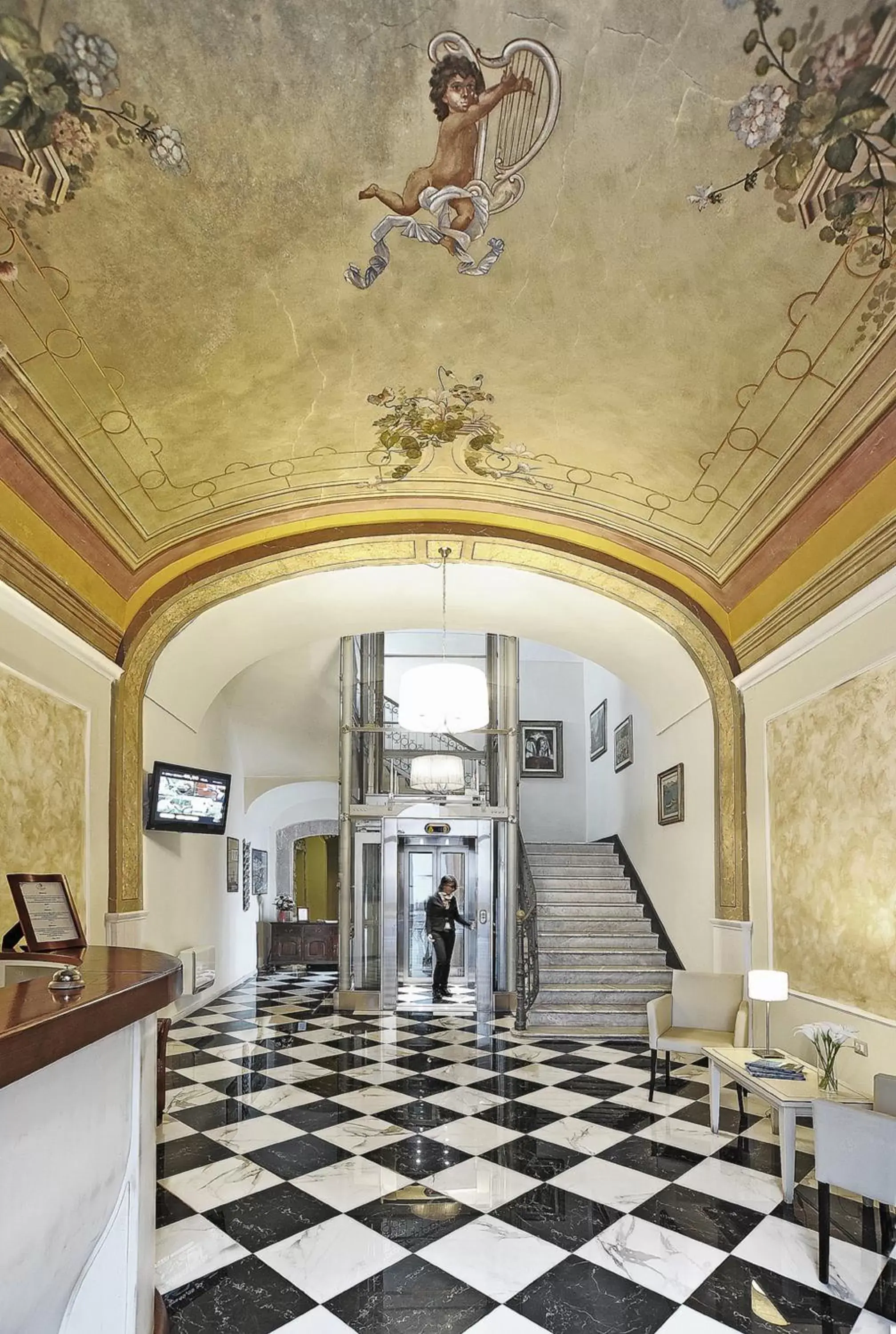 Lobby or reception in Palazzo Pischedda
