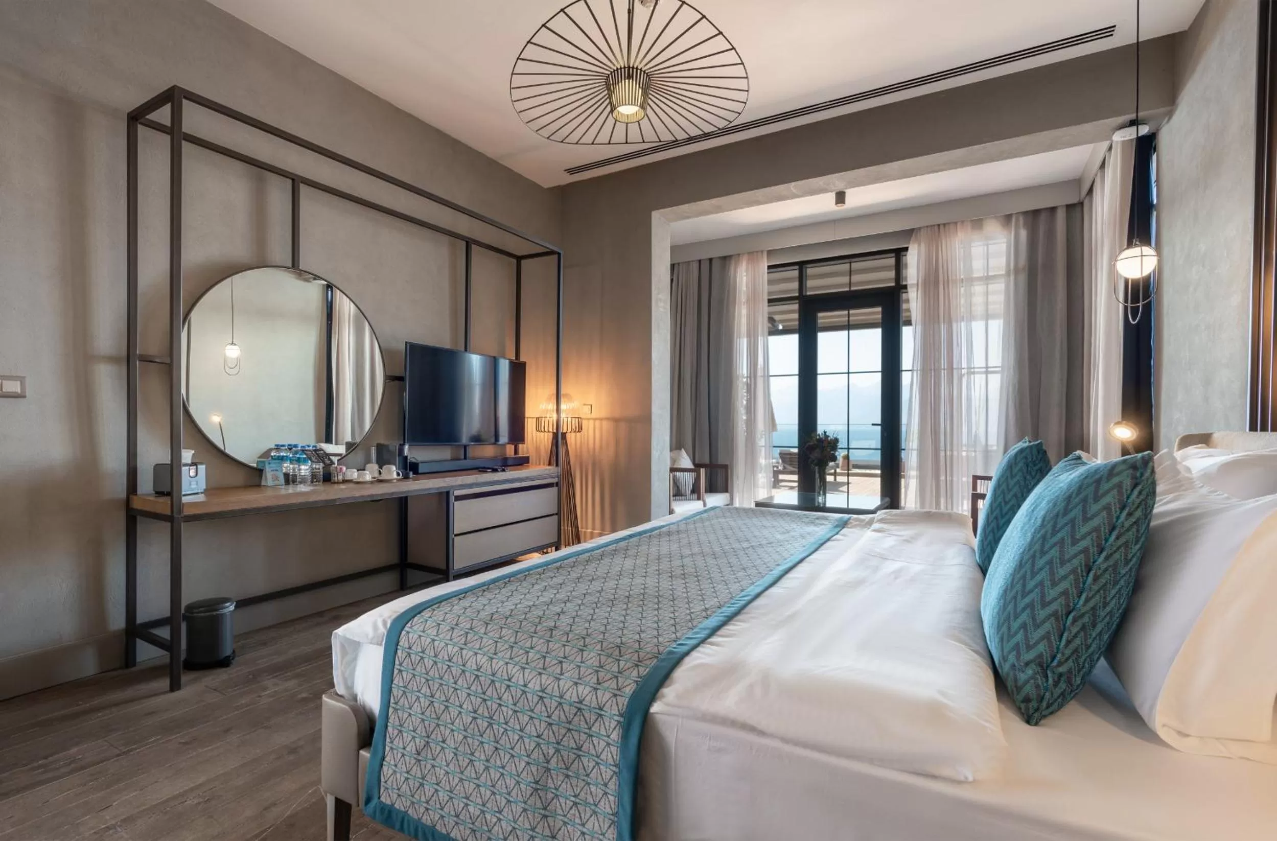 Communal lounge/ TV room, Bed in Perge Hotels - Adult Only 18 plus