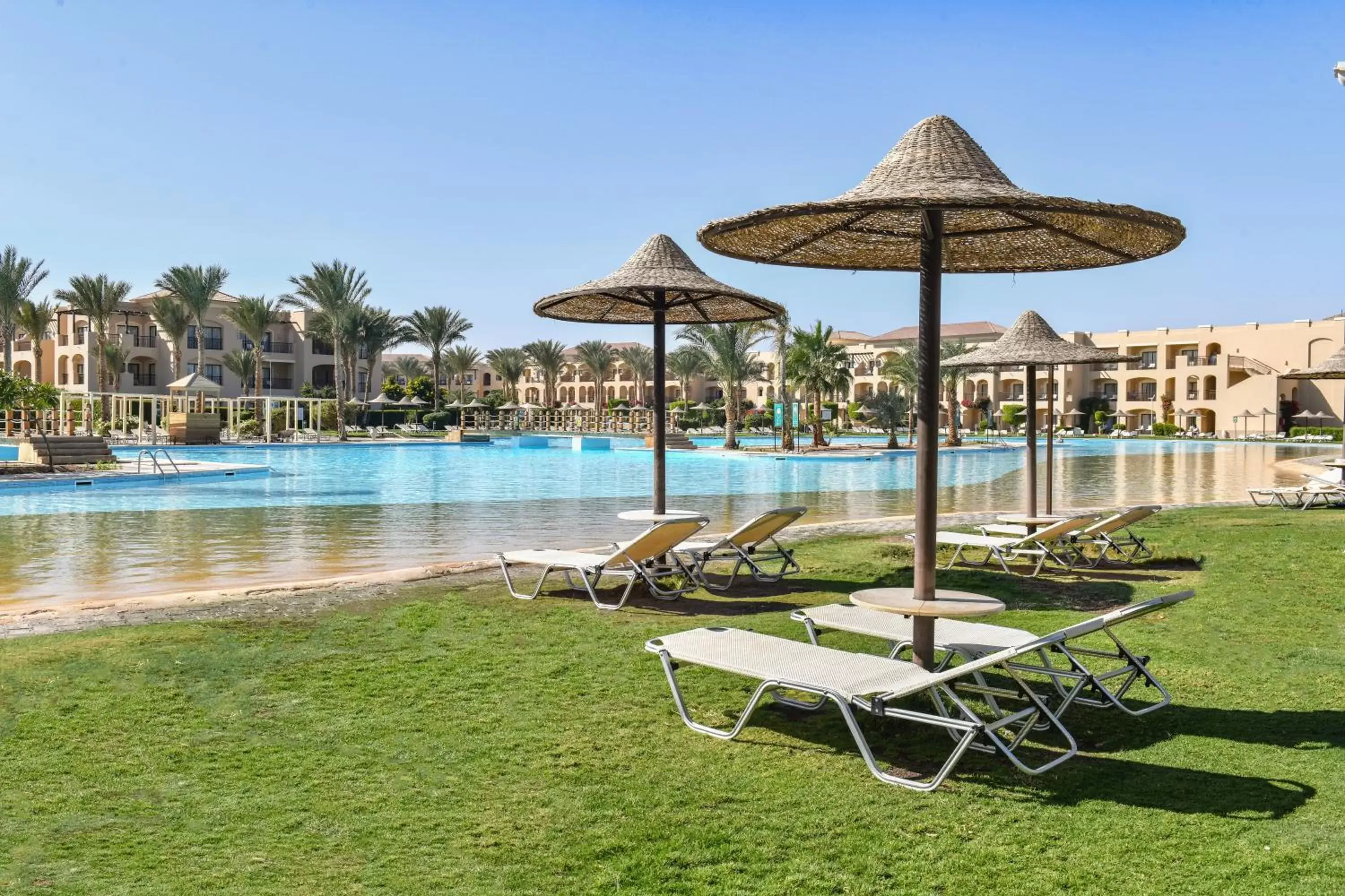 sunbed, Swimming Pool in Jaz Aquamarine Resort