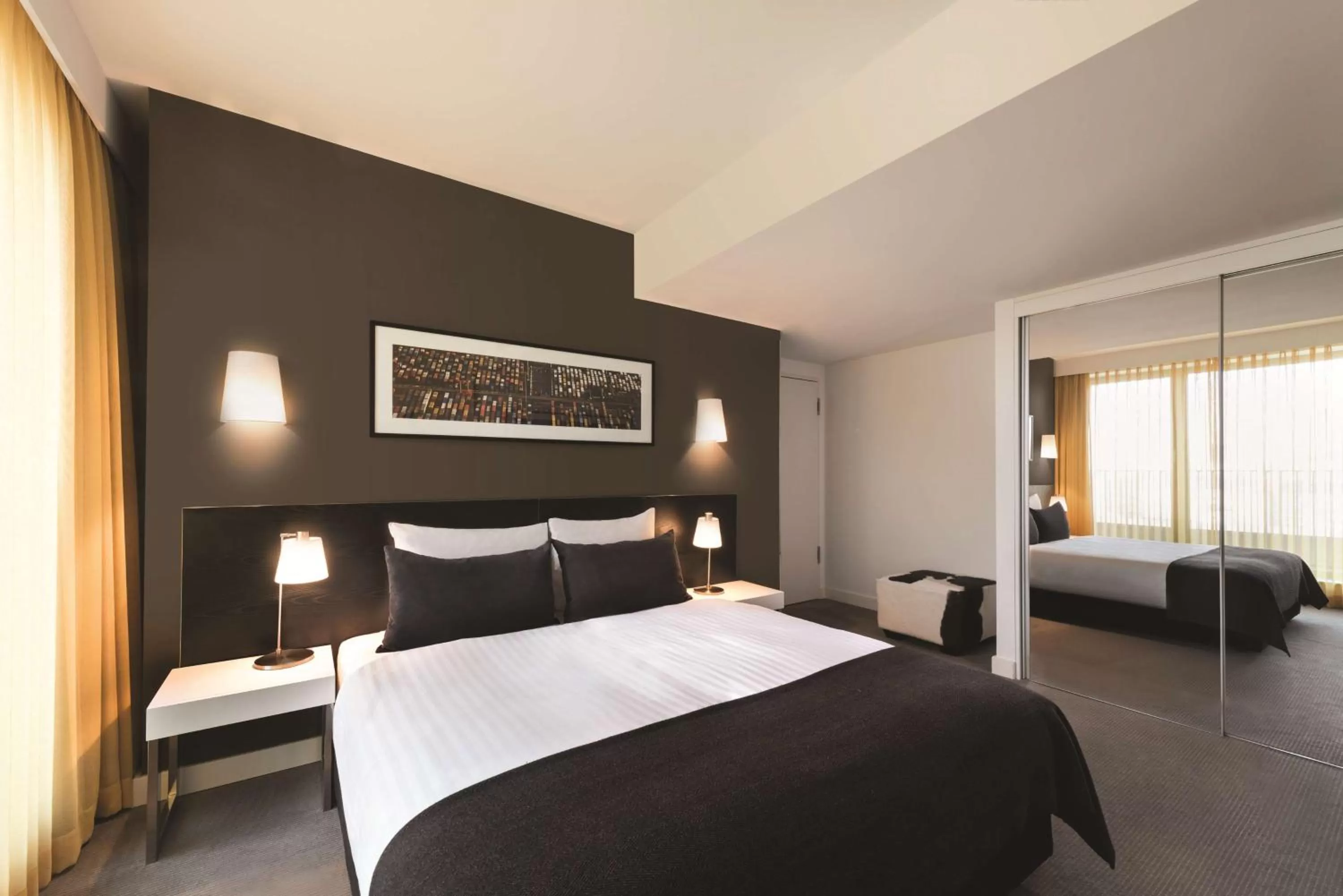 Bedroom, Bed in Adina Apartment Hotel Berlin Hackescher Markt