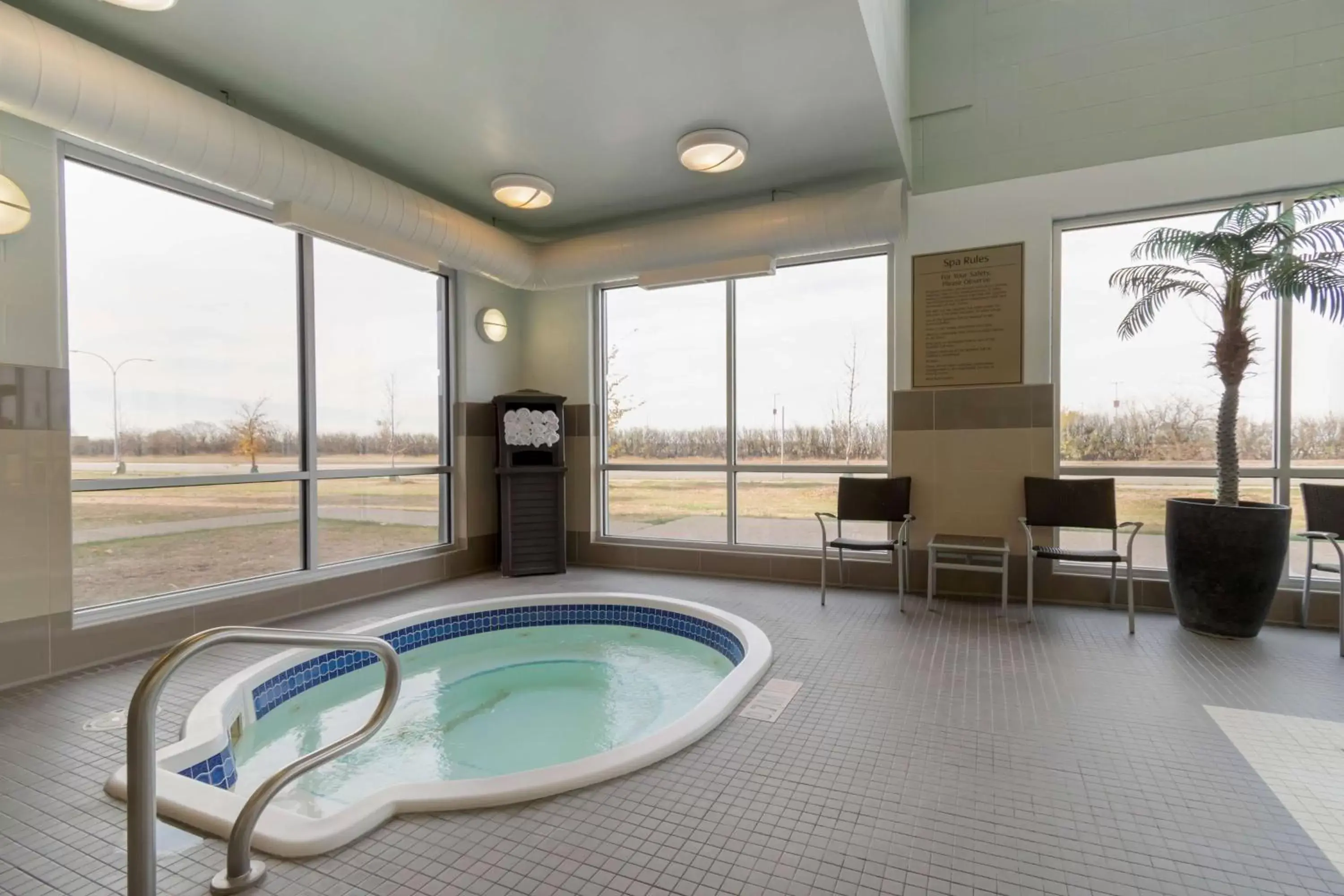 Pool view in Best Western Plus Airport Inn & Suites