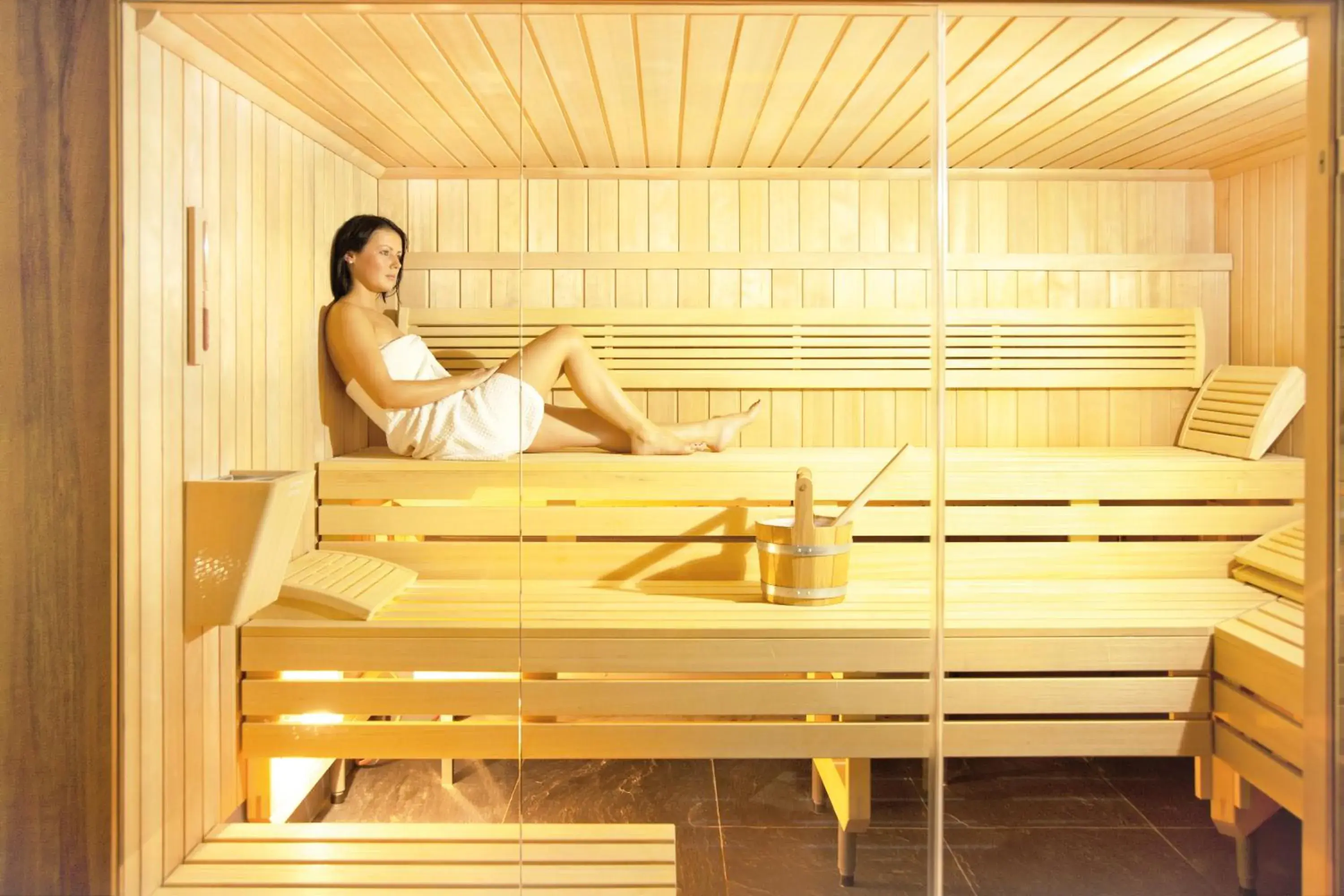 Sauna in HOPPER Hotel St. Josef