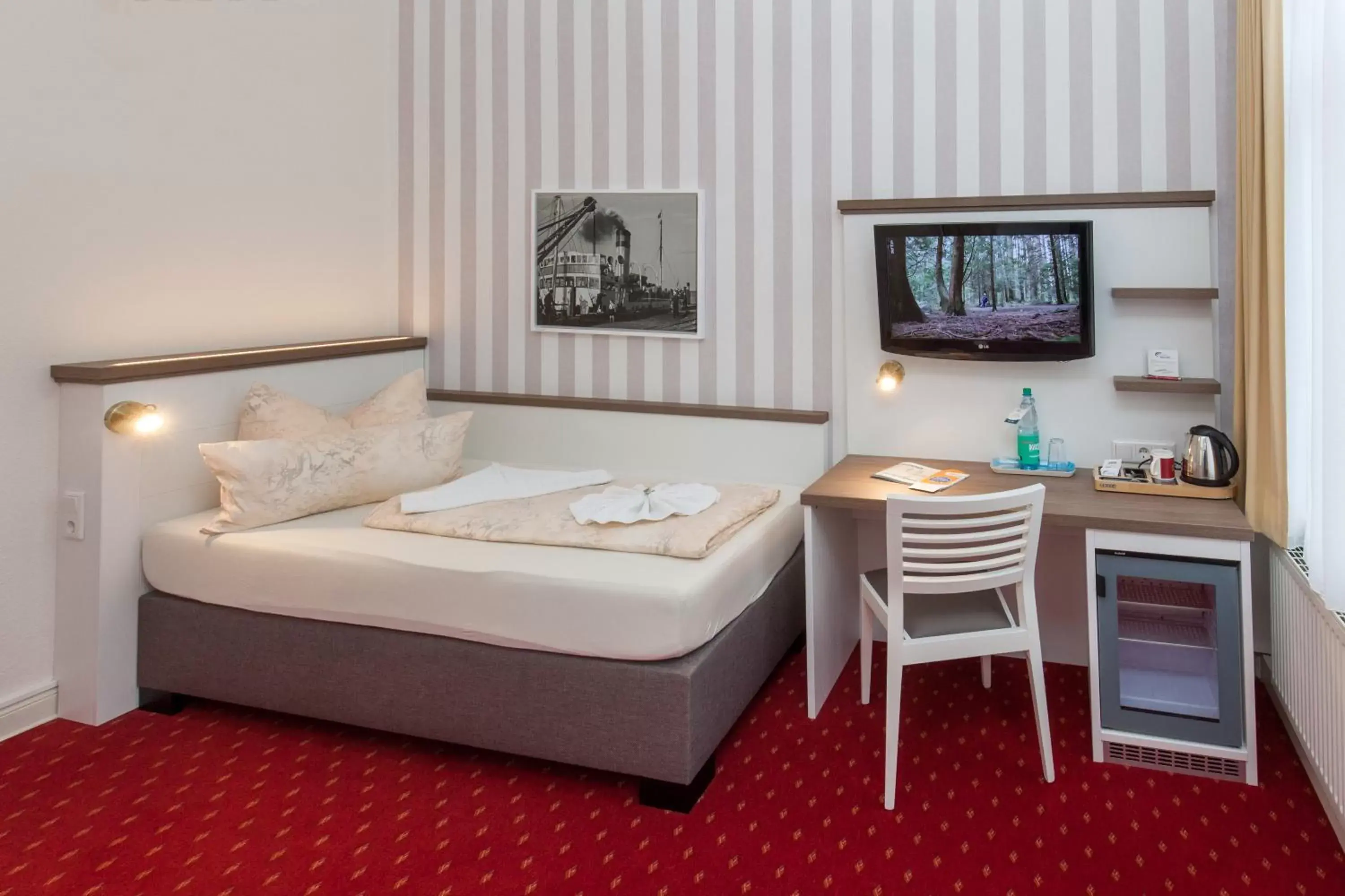 Bed in Hotel Weisse Düne