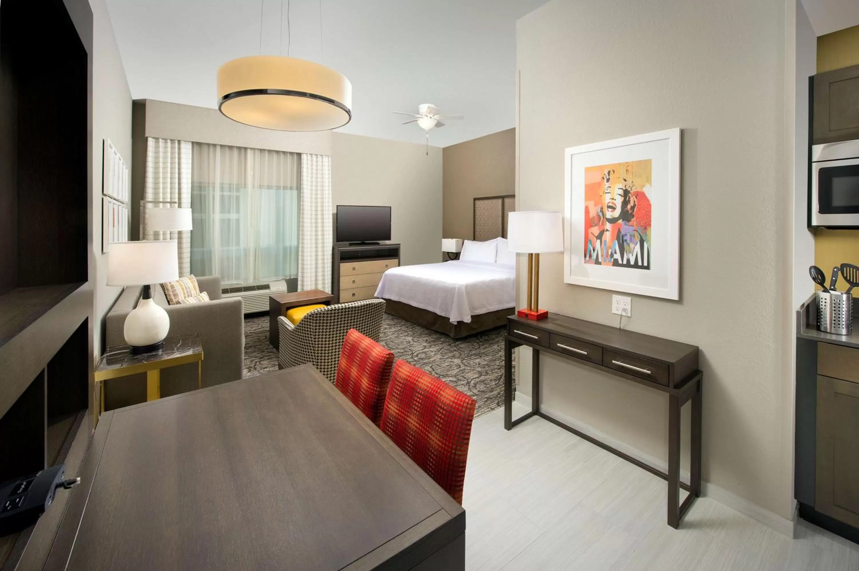 Bedroom, Bed in Homewood Suites by Hilton Miami Downtown/Brickell