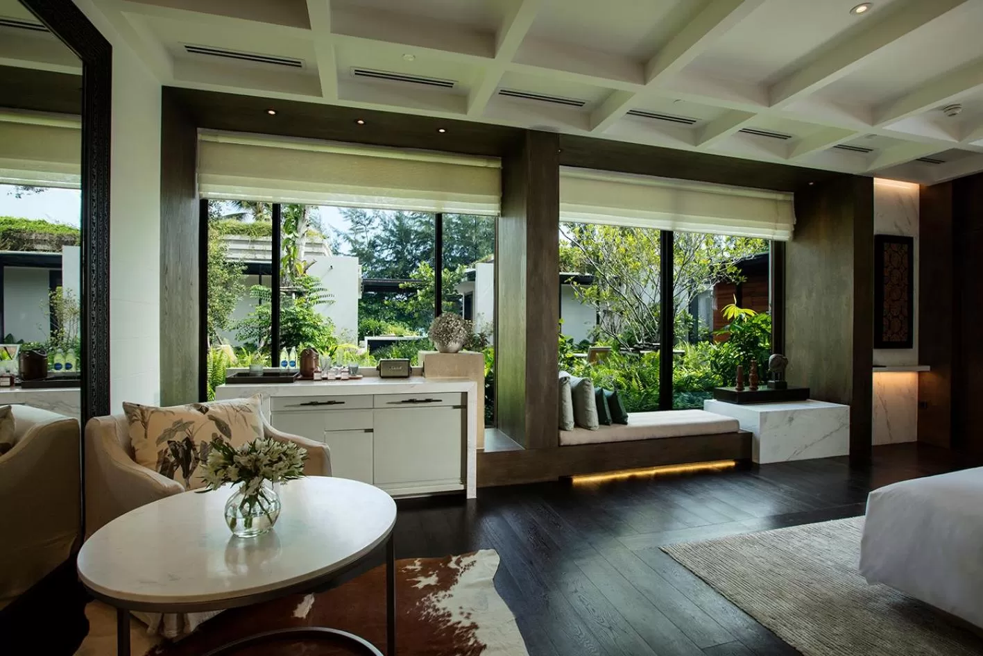 Living room in Rosewood Phuket