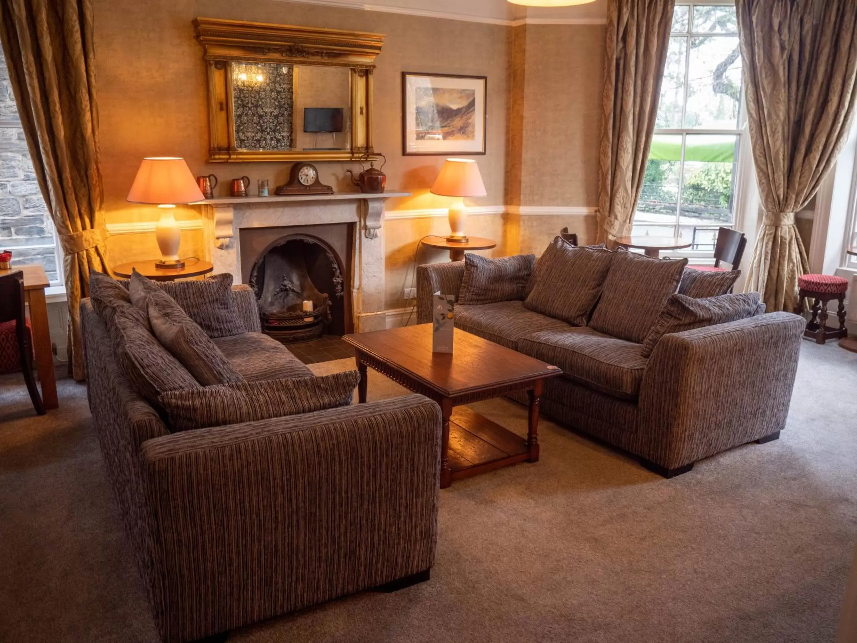 Lounge or bar, Seating Area in Glan Aber Hotel