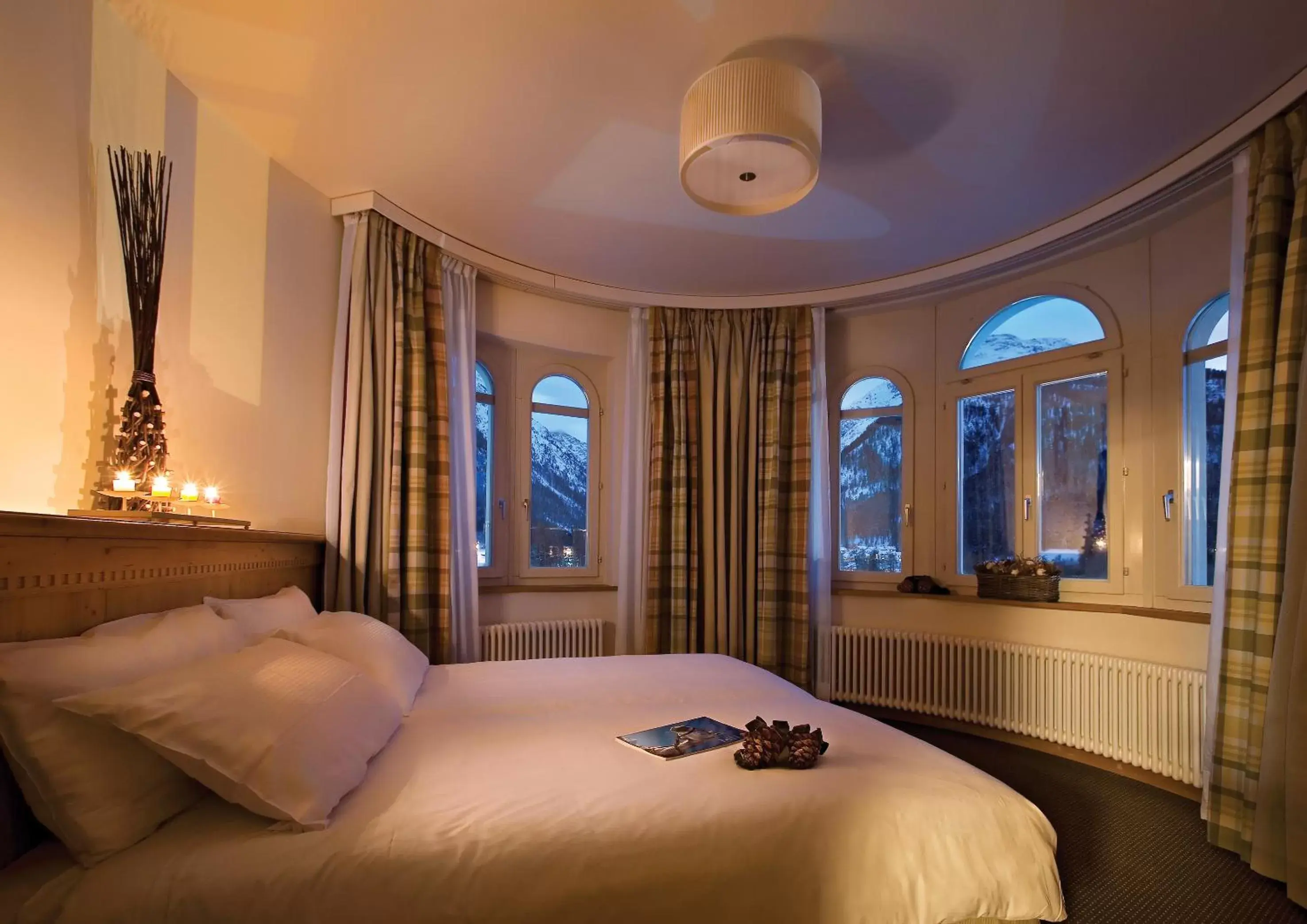 Bed, Room Photo in Schloss Hotel & Spa Pontresina