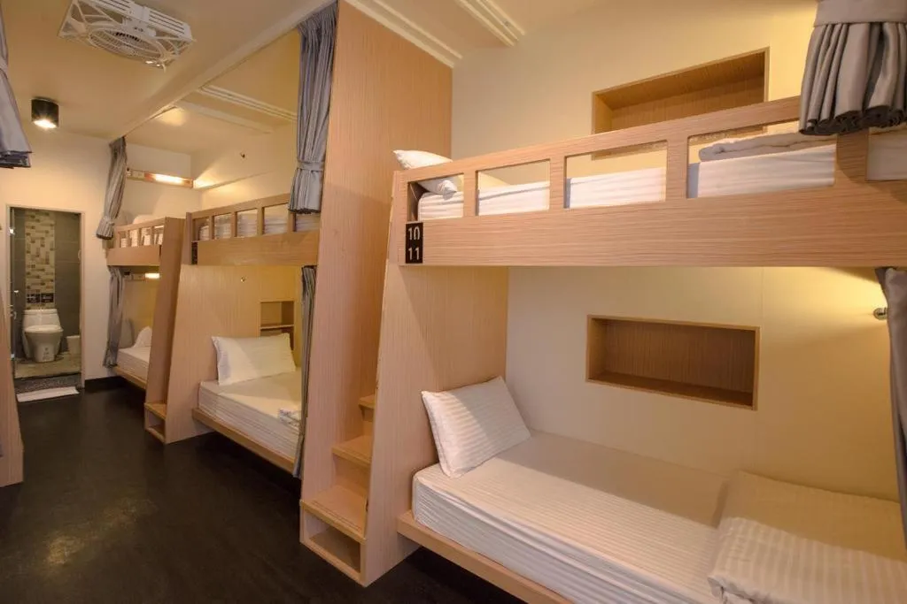 Bed in Fun Inn Taipei Hostel